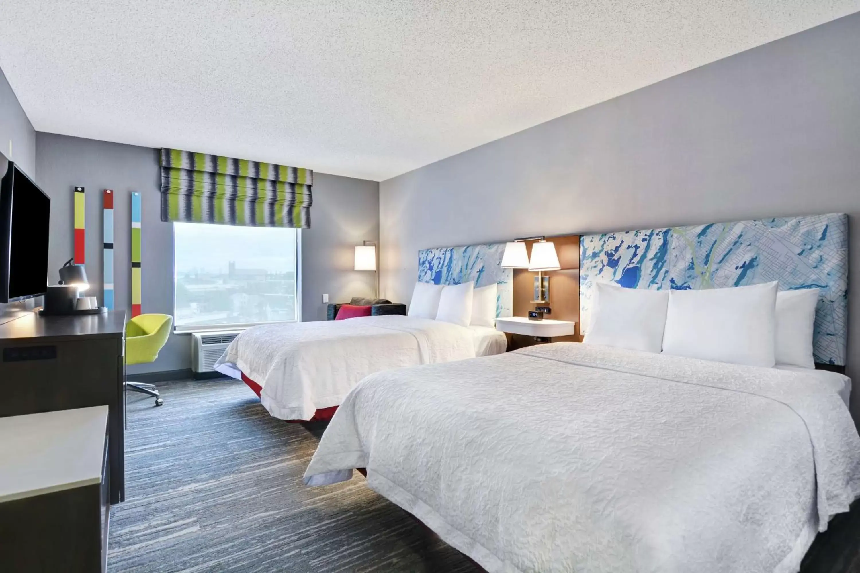 Queen Room with Two Queen Beds in Hampton Inn & Suites Newark-Harrison-Riverwalk