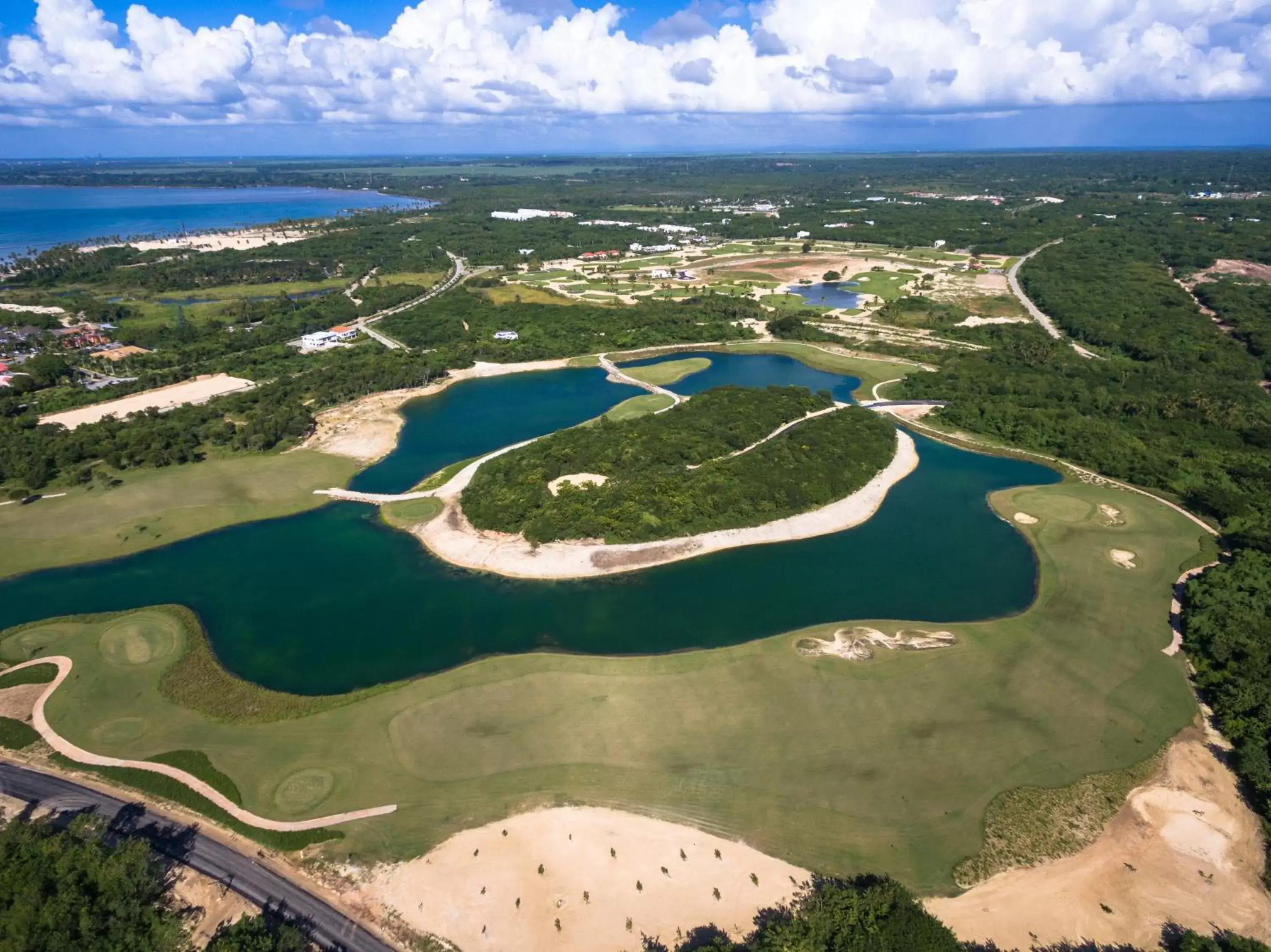 Golfcourse, Bird's-eye View in Bahia Principe Luxury Bouganville - Adults Only All Inclusive