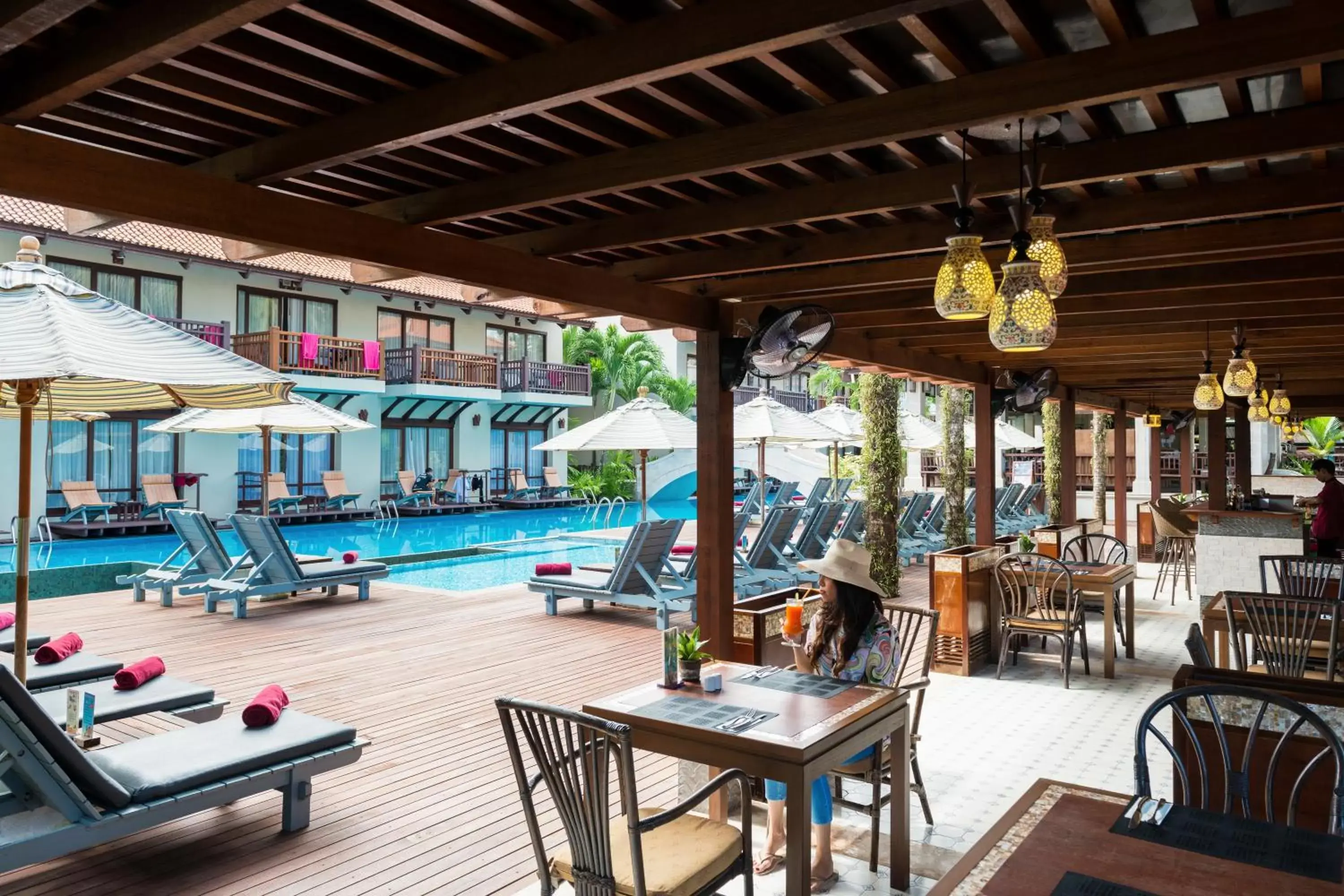 Lounge or bar, Swimming Pool in Khaolak Oriental Resort - Adult Only