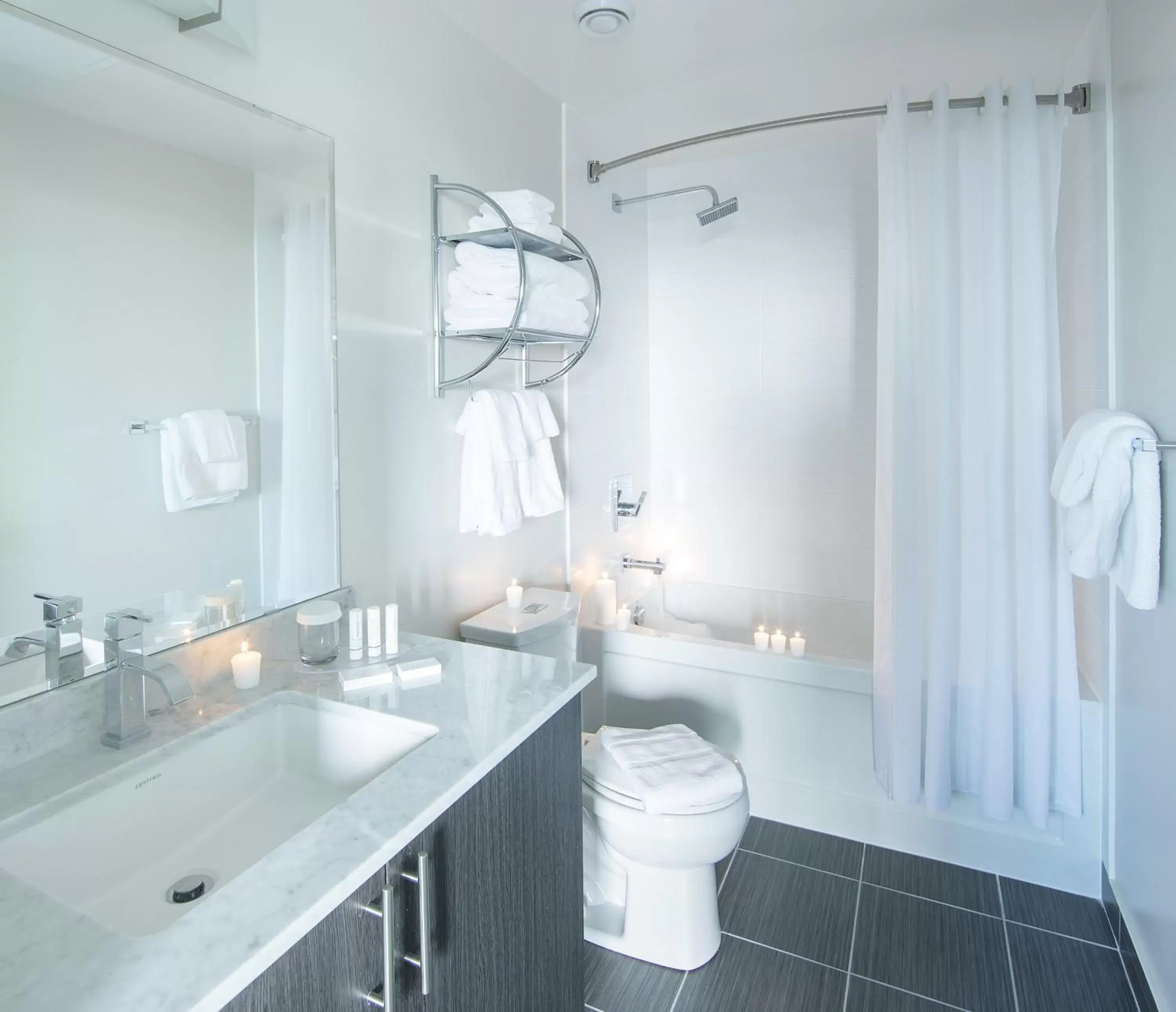 Bathroom in Liberty Suites