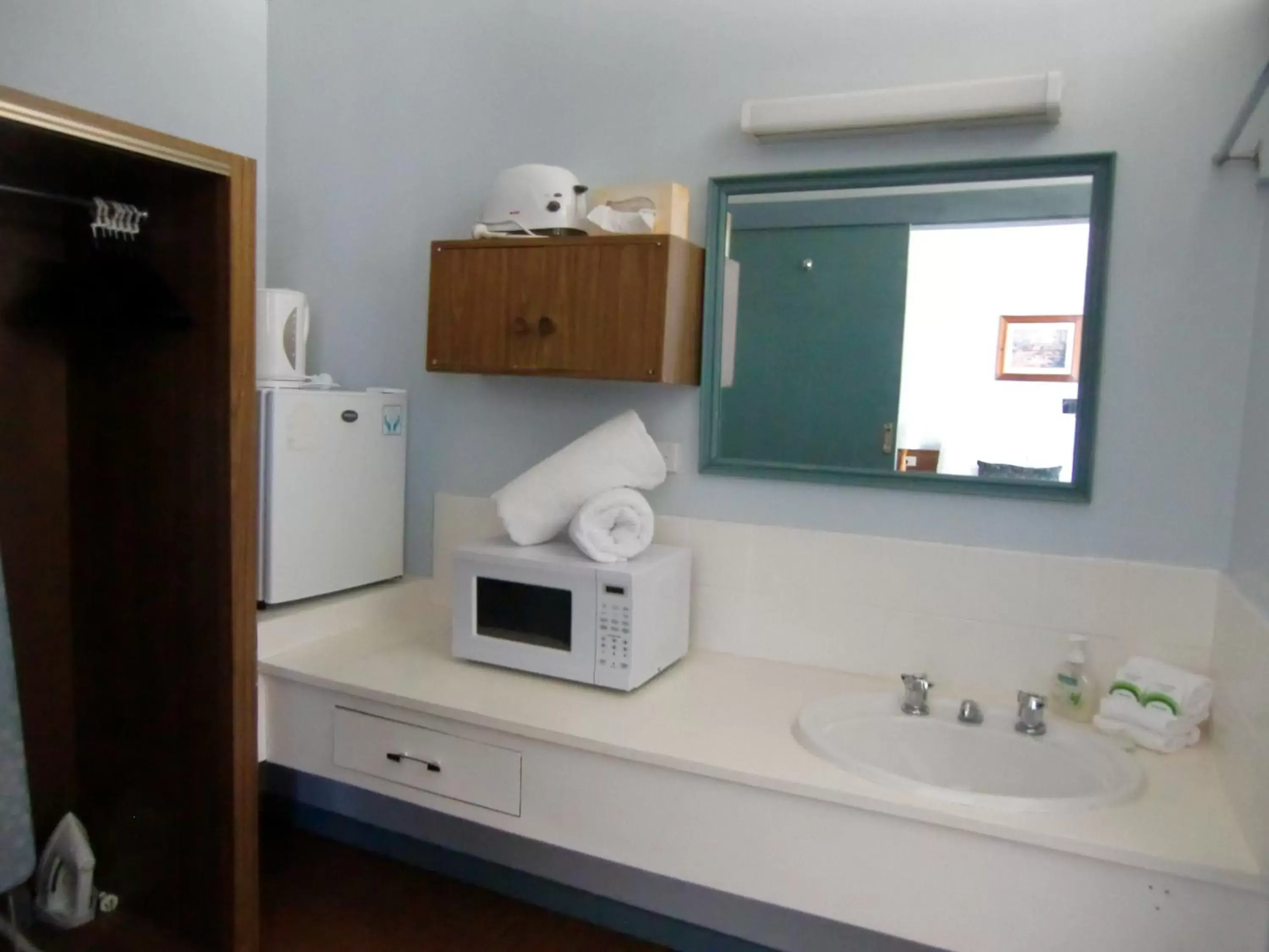 Bathroom, Kitchen/Kitchenette in Castle Motel Bairnsdale