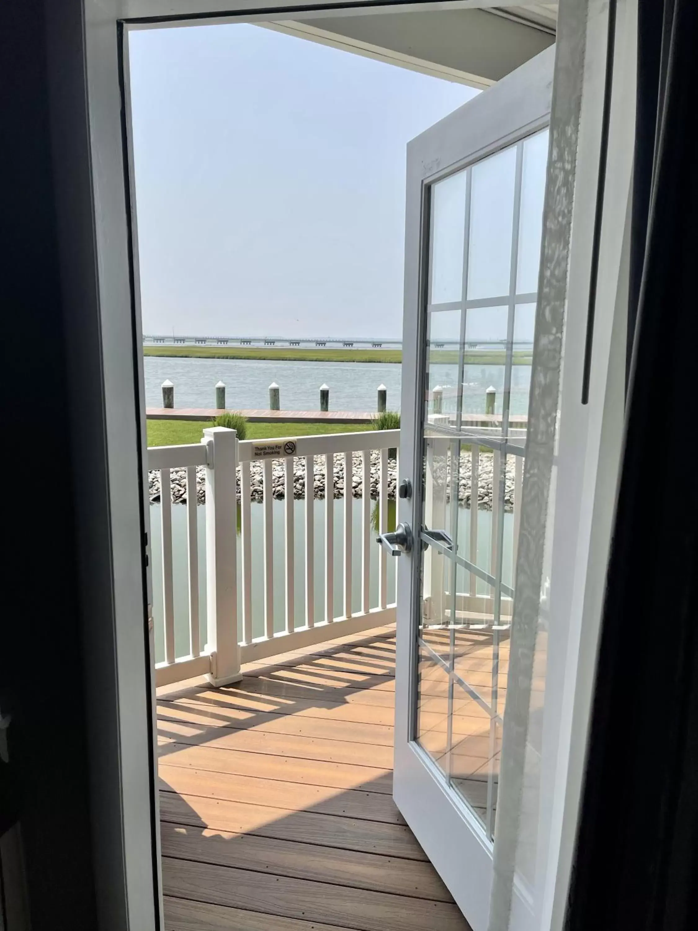 View (from property/room), Balcony/Terrace in Comfort Suites Chincoteague Island Bayfront Resort