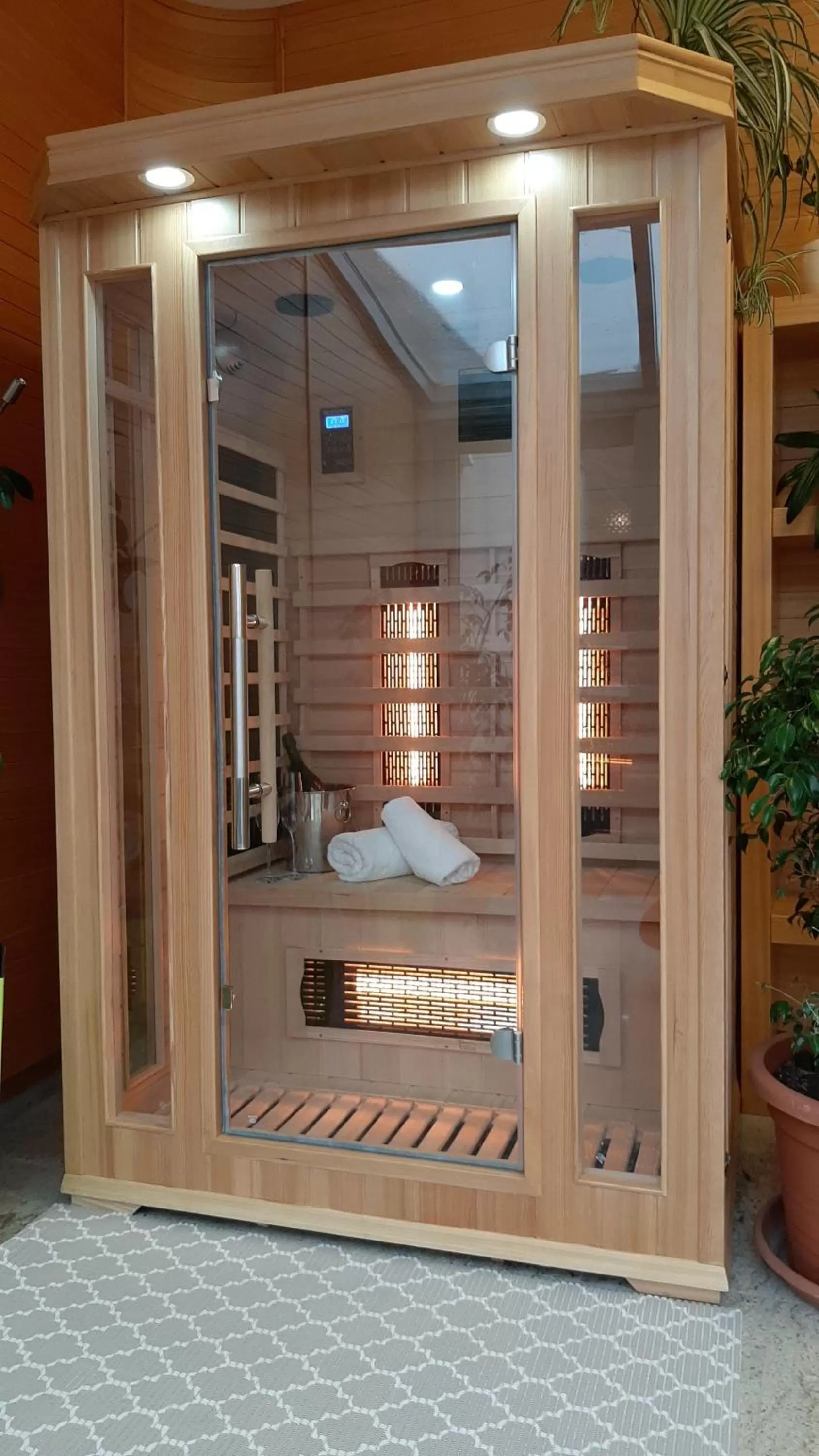 Sauna in WELLNESS HOTEL LÖWE