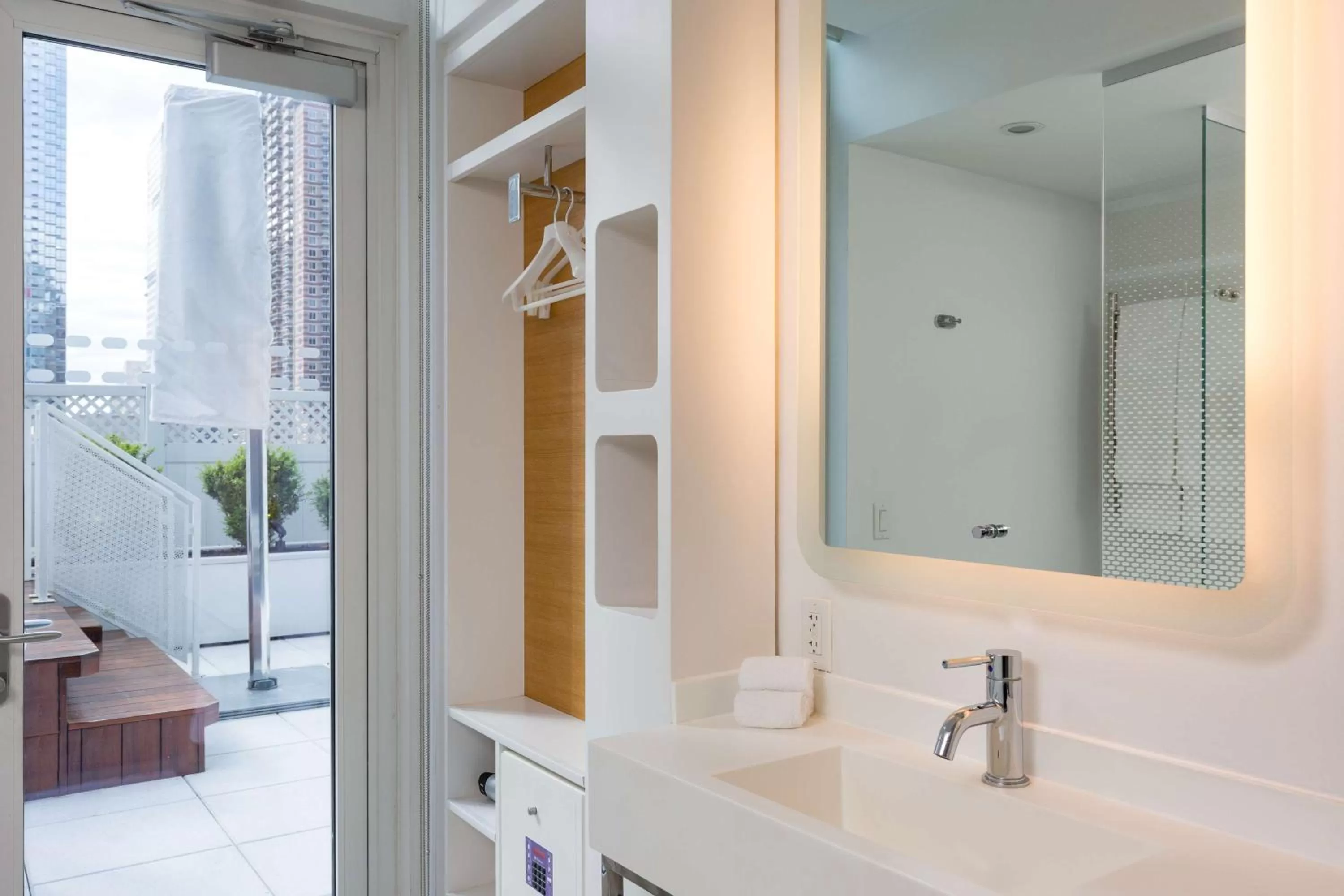 Bathroom in YOTEL New York Times Square