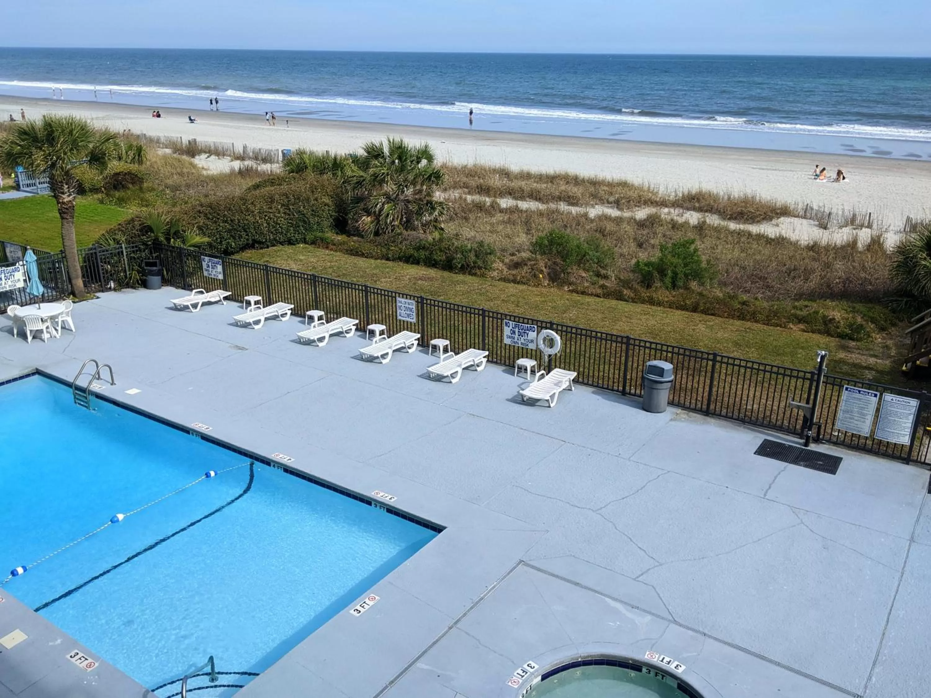 Pool view in Tropical Seas Hotel