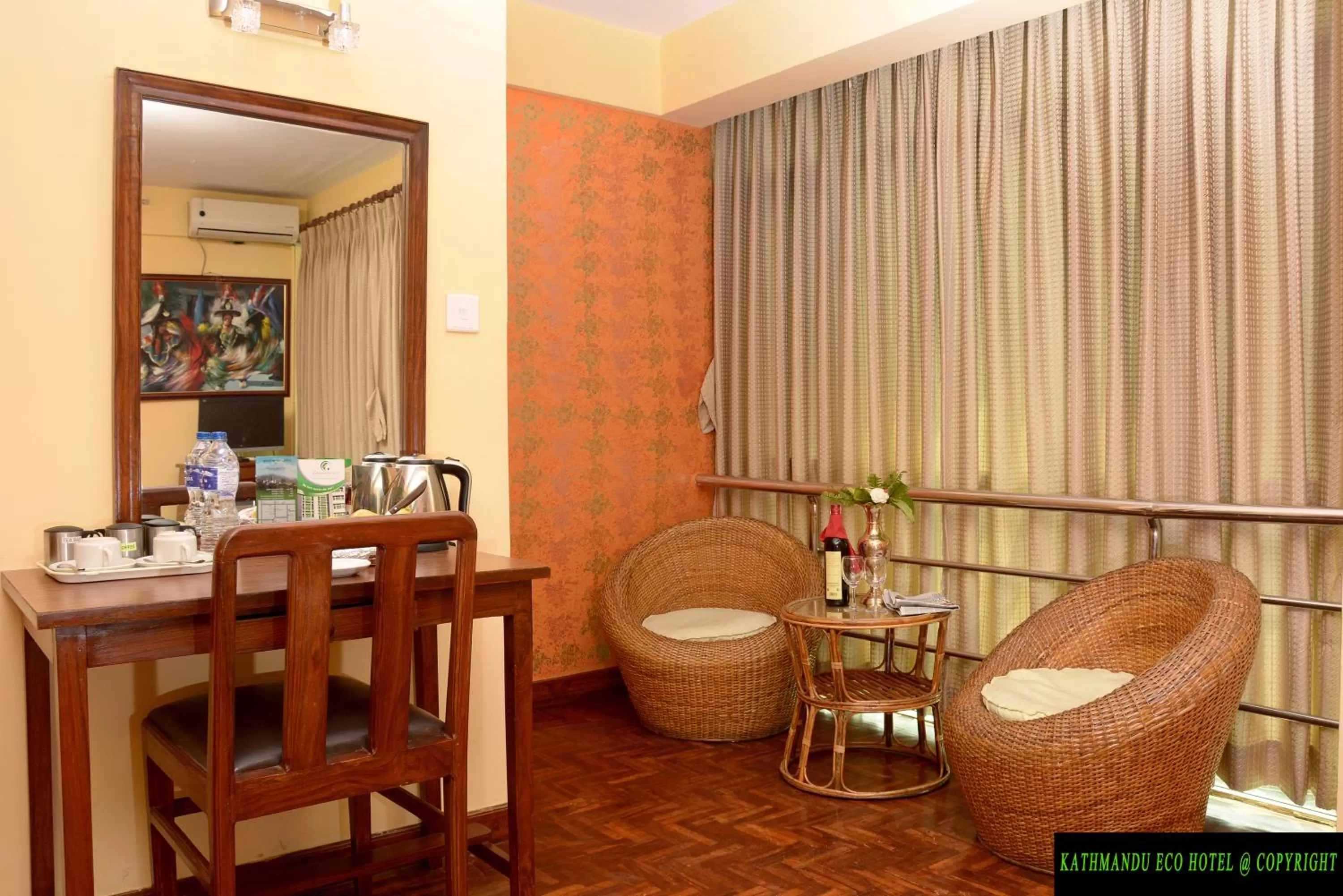 Living room in Kathmandu Eco Hotel