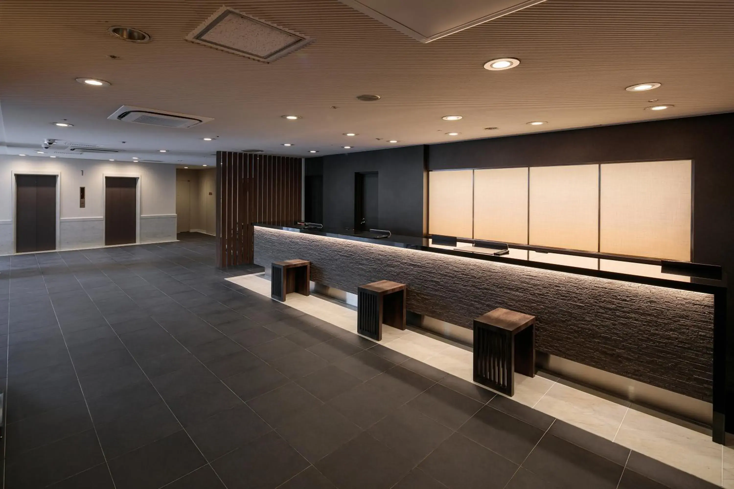 Lobby or reception in Hotel Mystays Kagoshima Tenmonkan