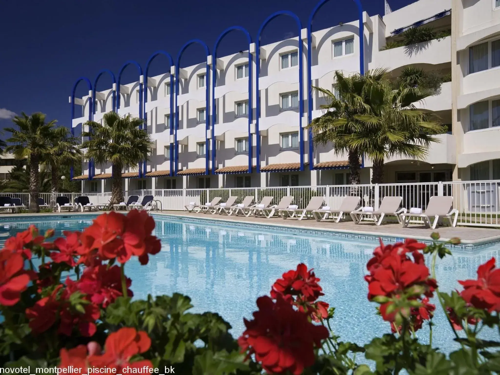 Swimming pool, Property Building in Novotel Montpellier