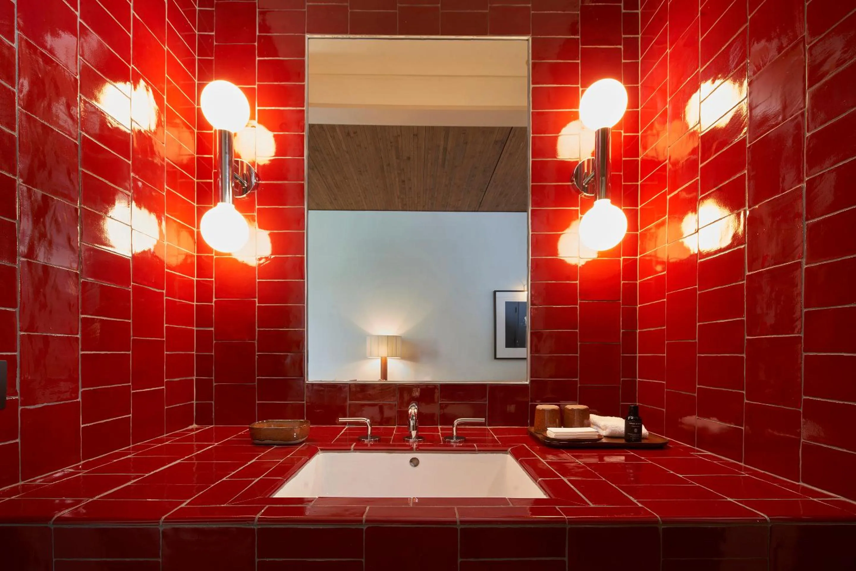 Bathroom in Hotel Magdalena