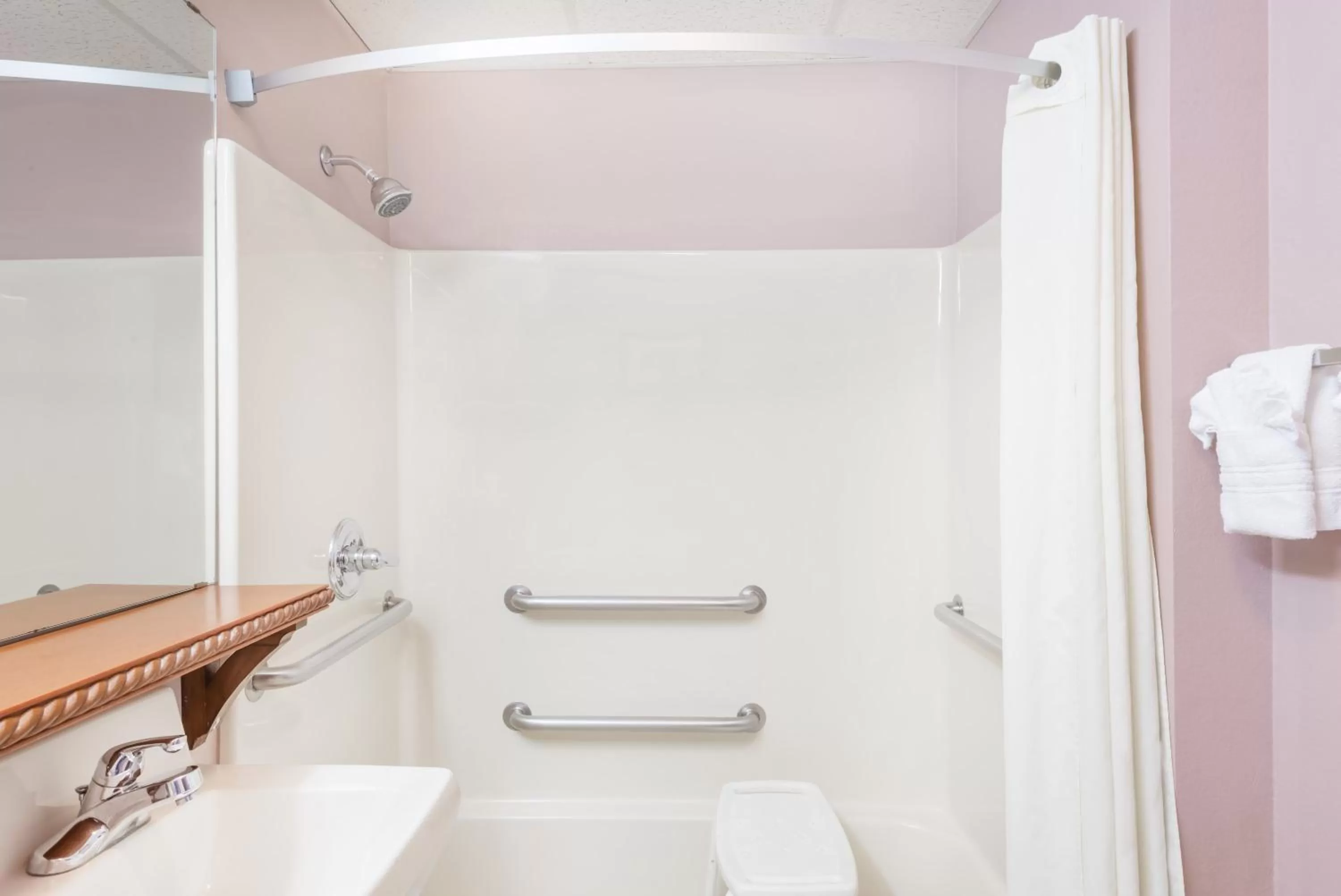 Shower in Super 8 by Wyndham Winfield-Quail Ridge Area