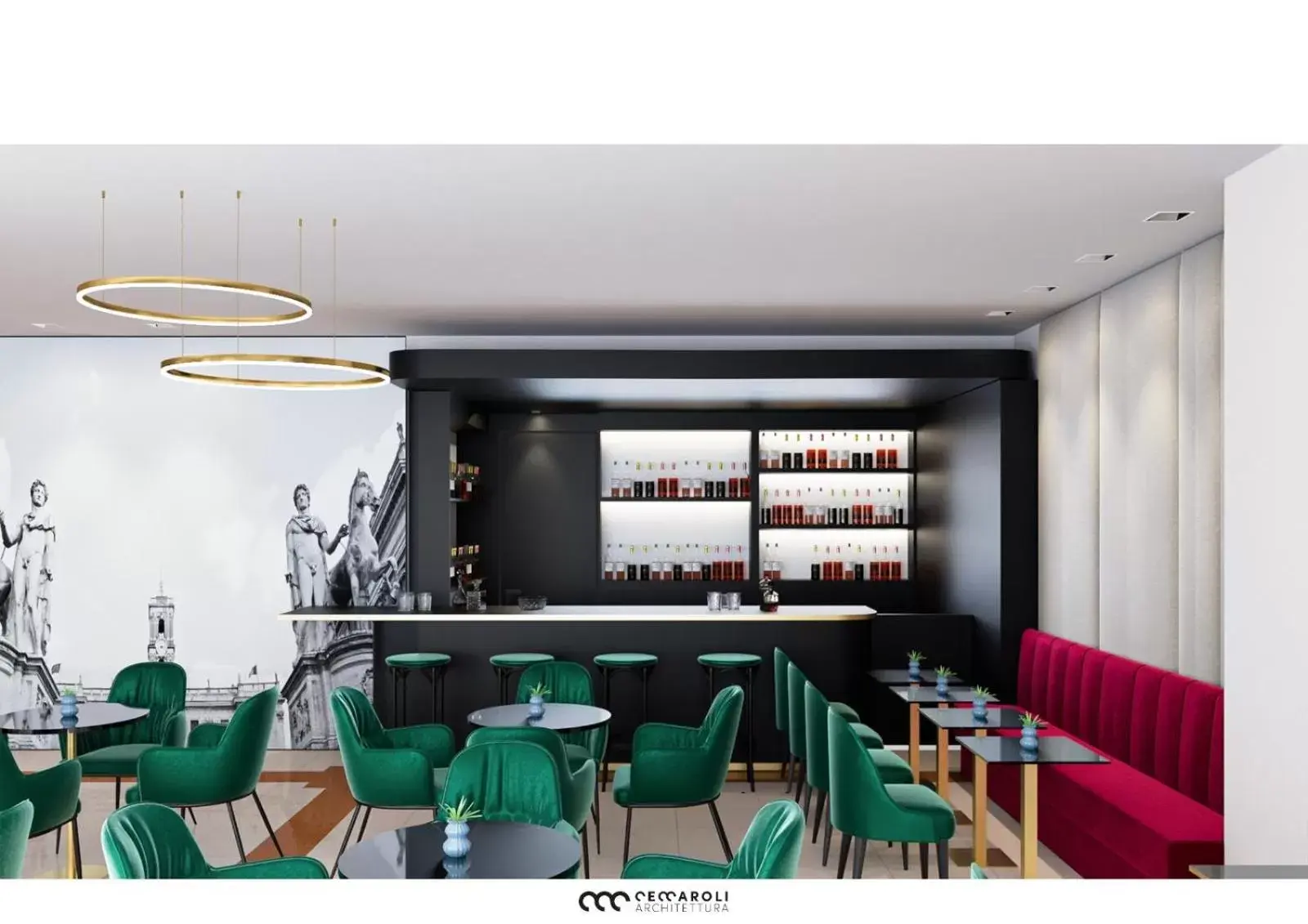 Lobby or reception, Lounge/Bar in Hotel Marc'Aurelio