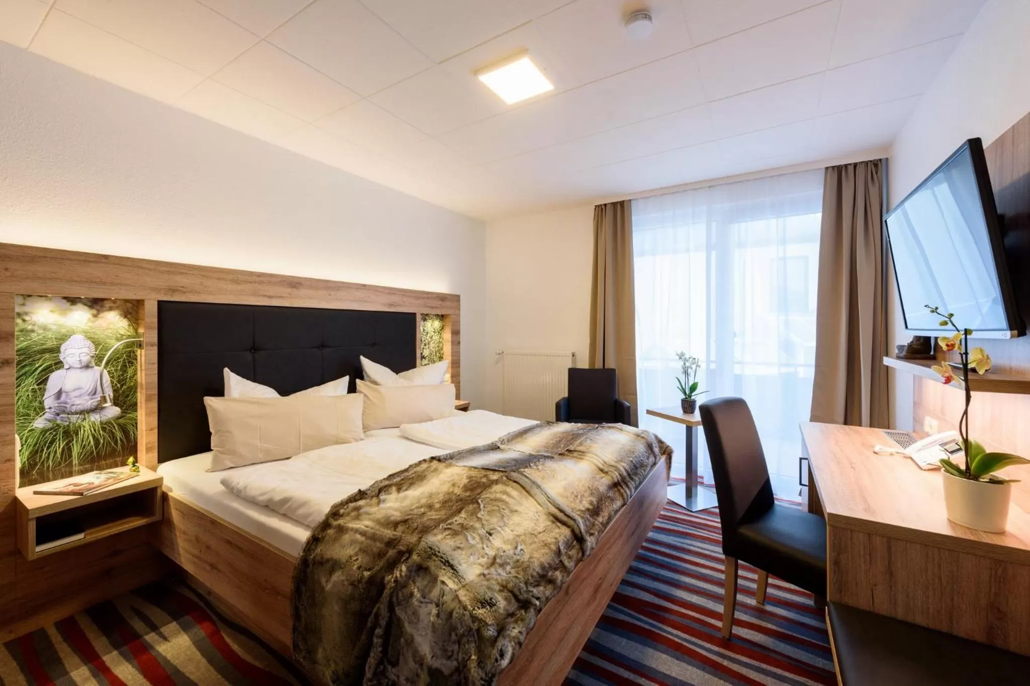 Photo of the whole room, Bed in Wellness & Ayurveda Hotel Am Eichenberg