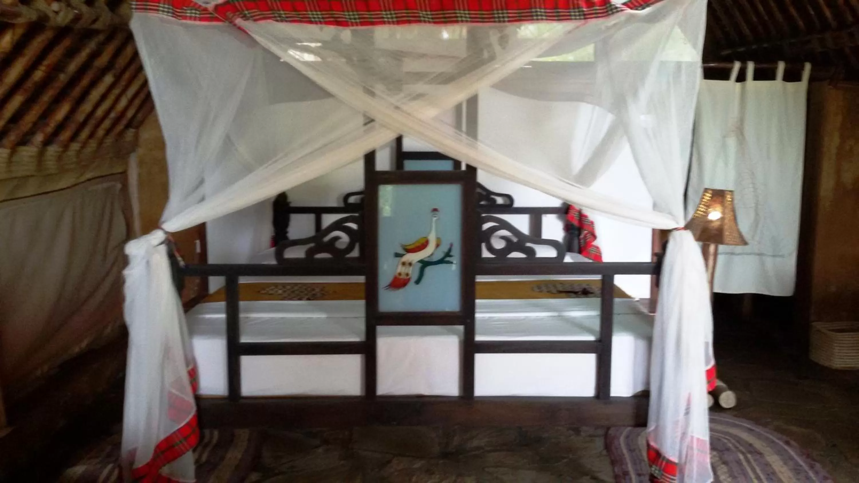 Bed in Bahari Pori Resort