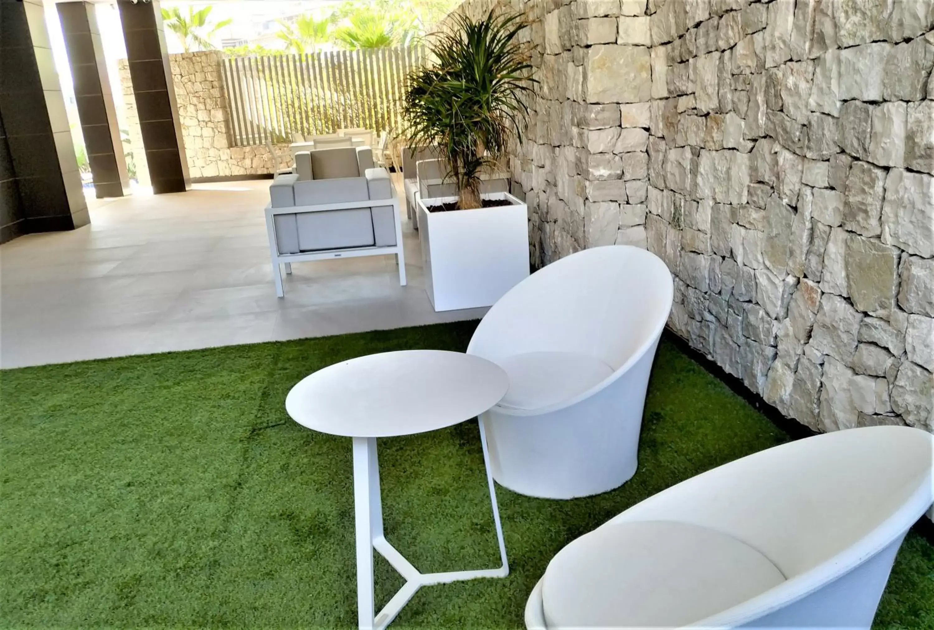 Patio, Seating Area in Ahoy Apartments