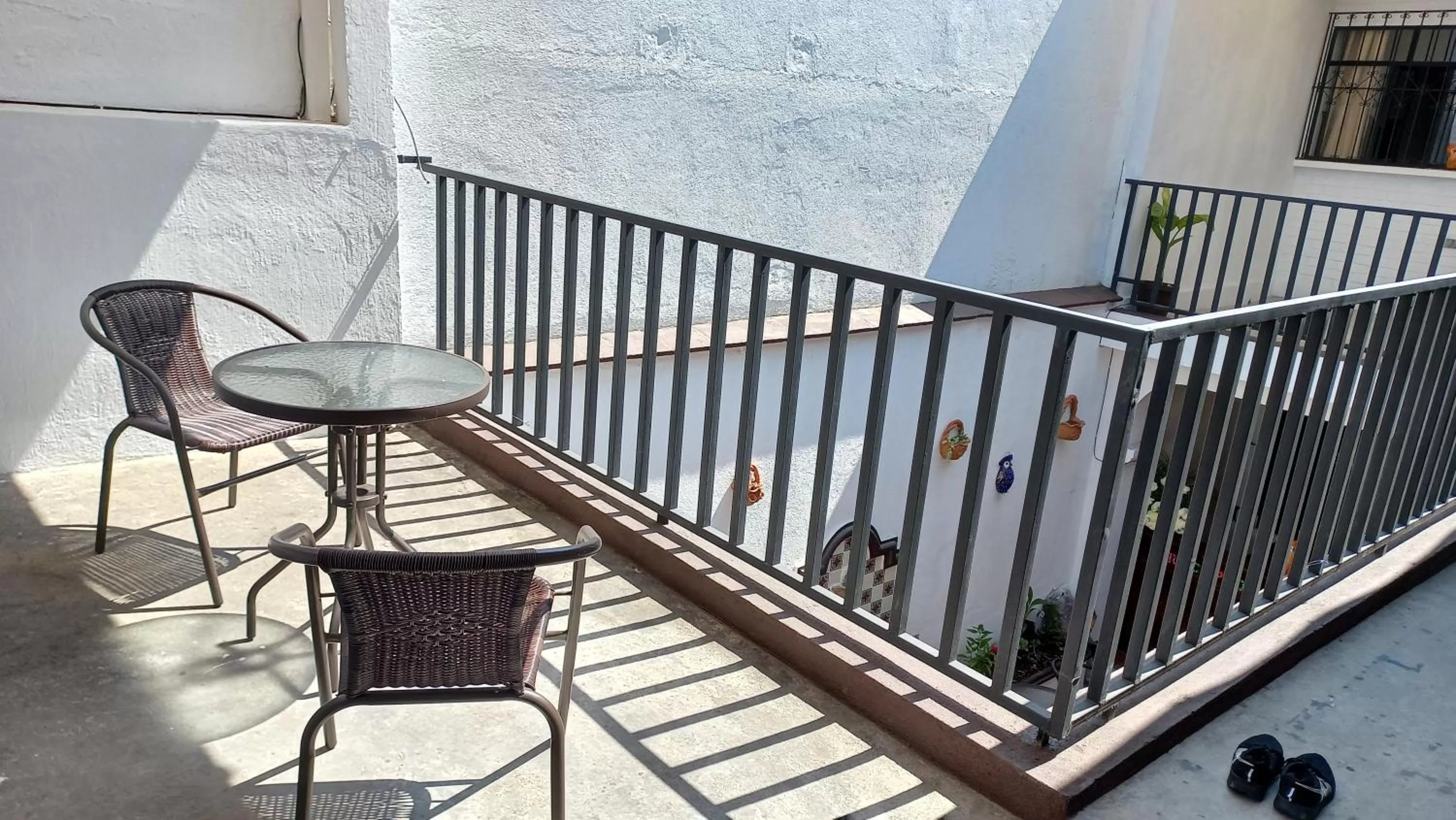 Patio, Balcony/Terrace in Hospedaje el Viajero Antigua ll