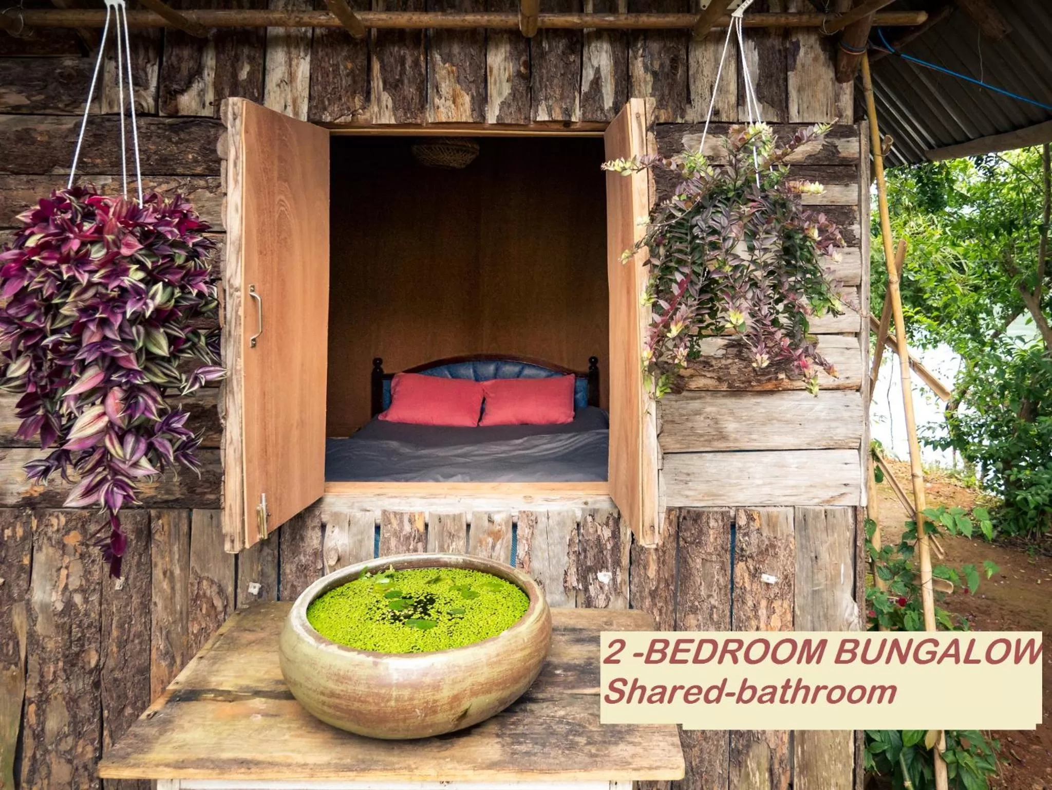 Garden view in The Lake House Dalat