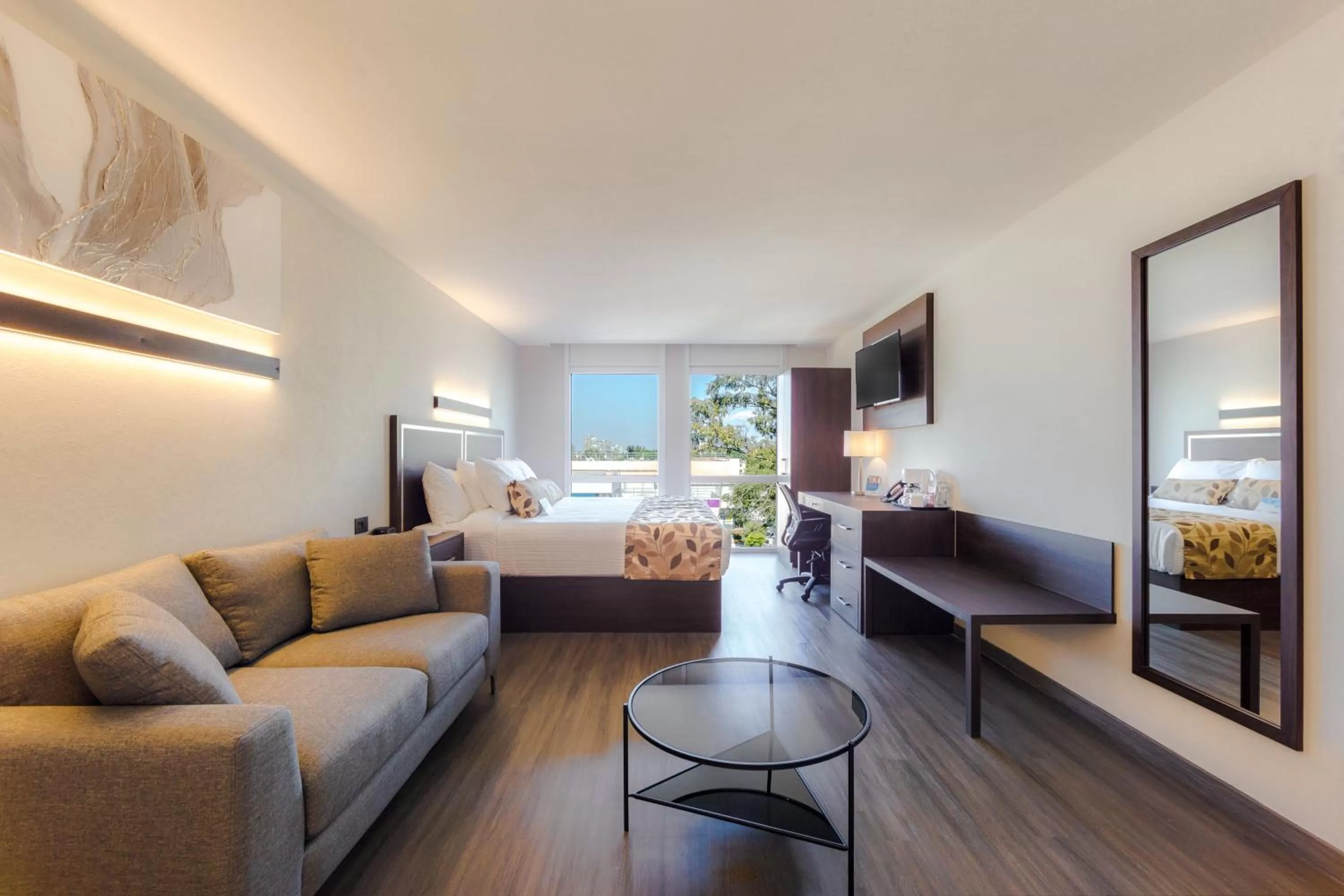 Bed in Sleep Inn Guadalajara Galerias