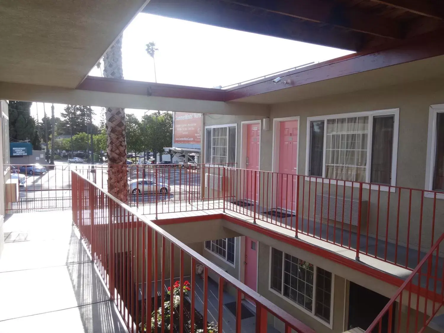 Property building, Balcony/Terrace in The Flamingo Motel San Jose