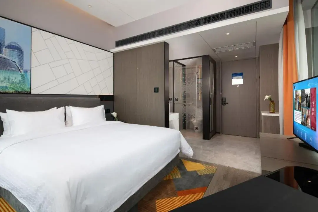 Bed in Hampton By Hilton Hangzhou Future Sign Technology City