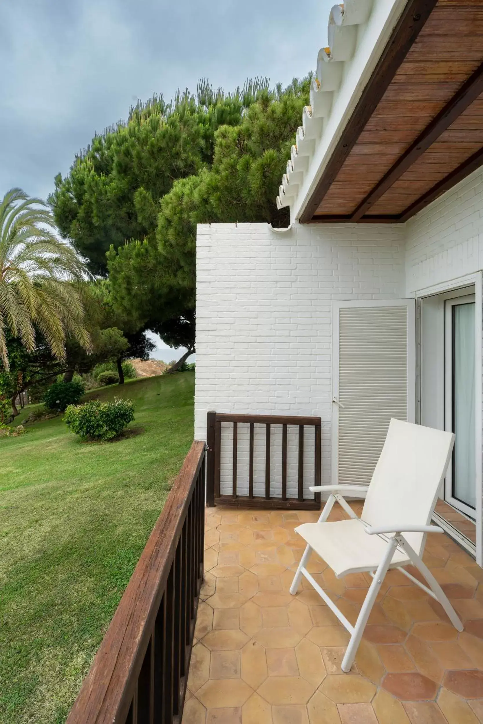 Garden view, Balcony/Terrace in Parador de Mazagón