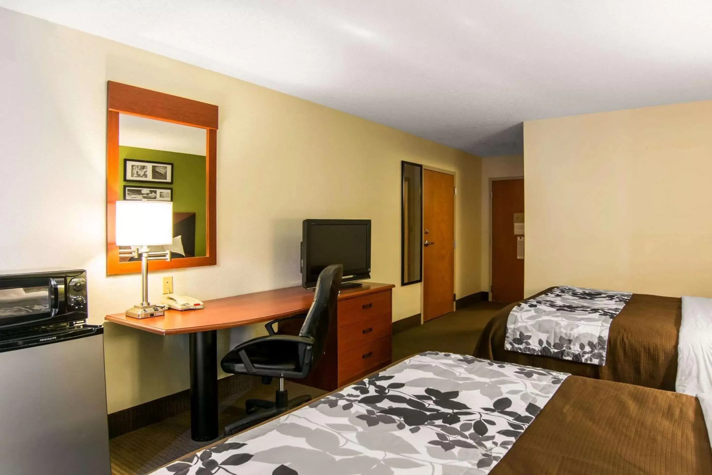 Photo of the whole room, Bed in Sleep Inn & Suites near Fort Gregg-Adams