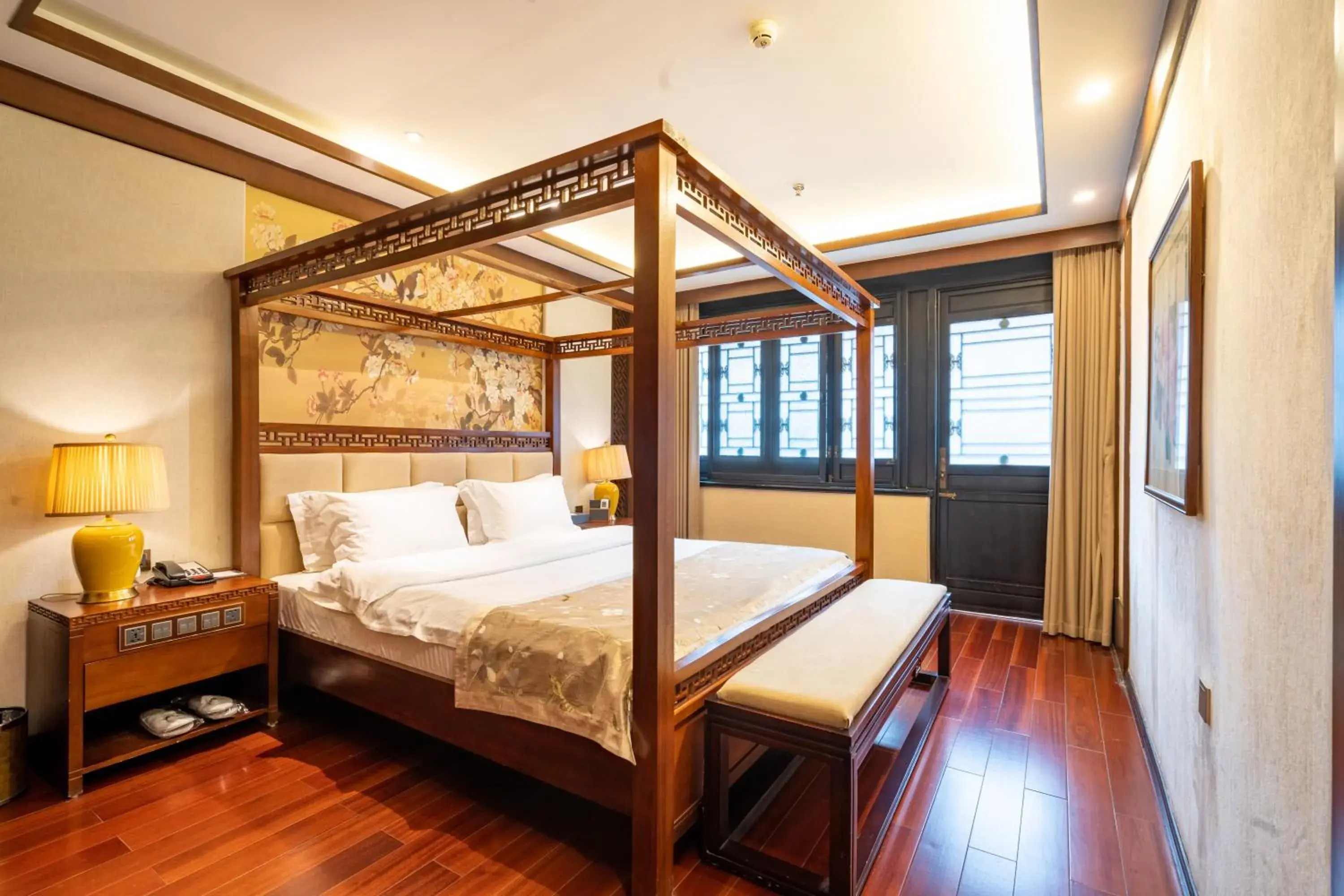 Bed in Buddhazen Hotel