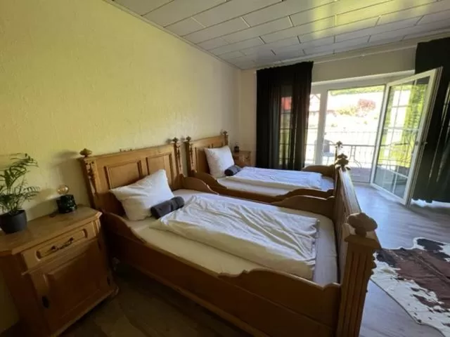 Bed in Hotel Rehkitz