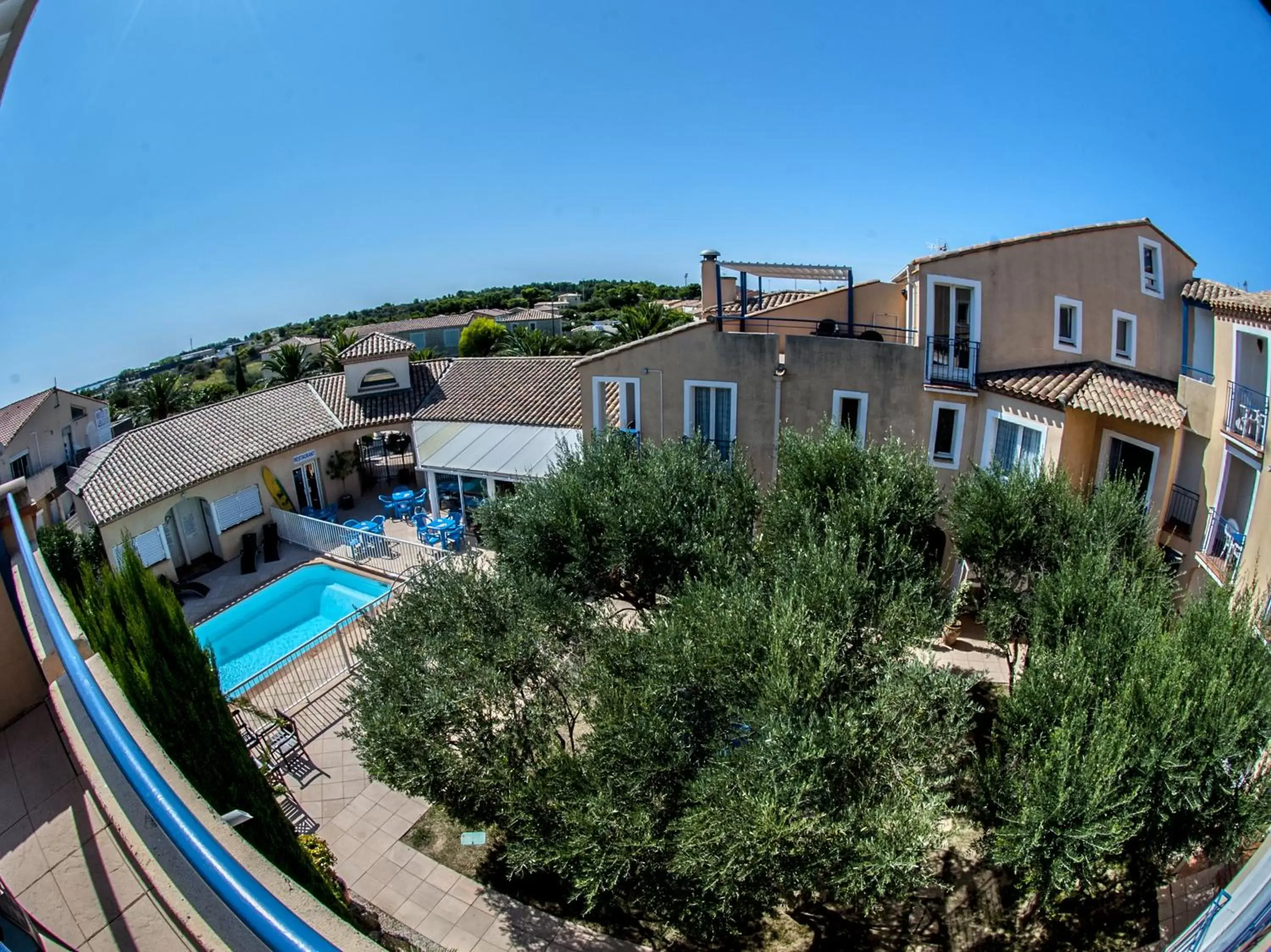 Pool View in Hôtel Le Leukos