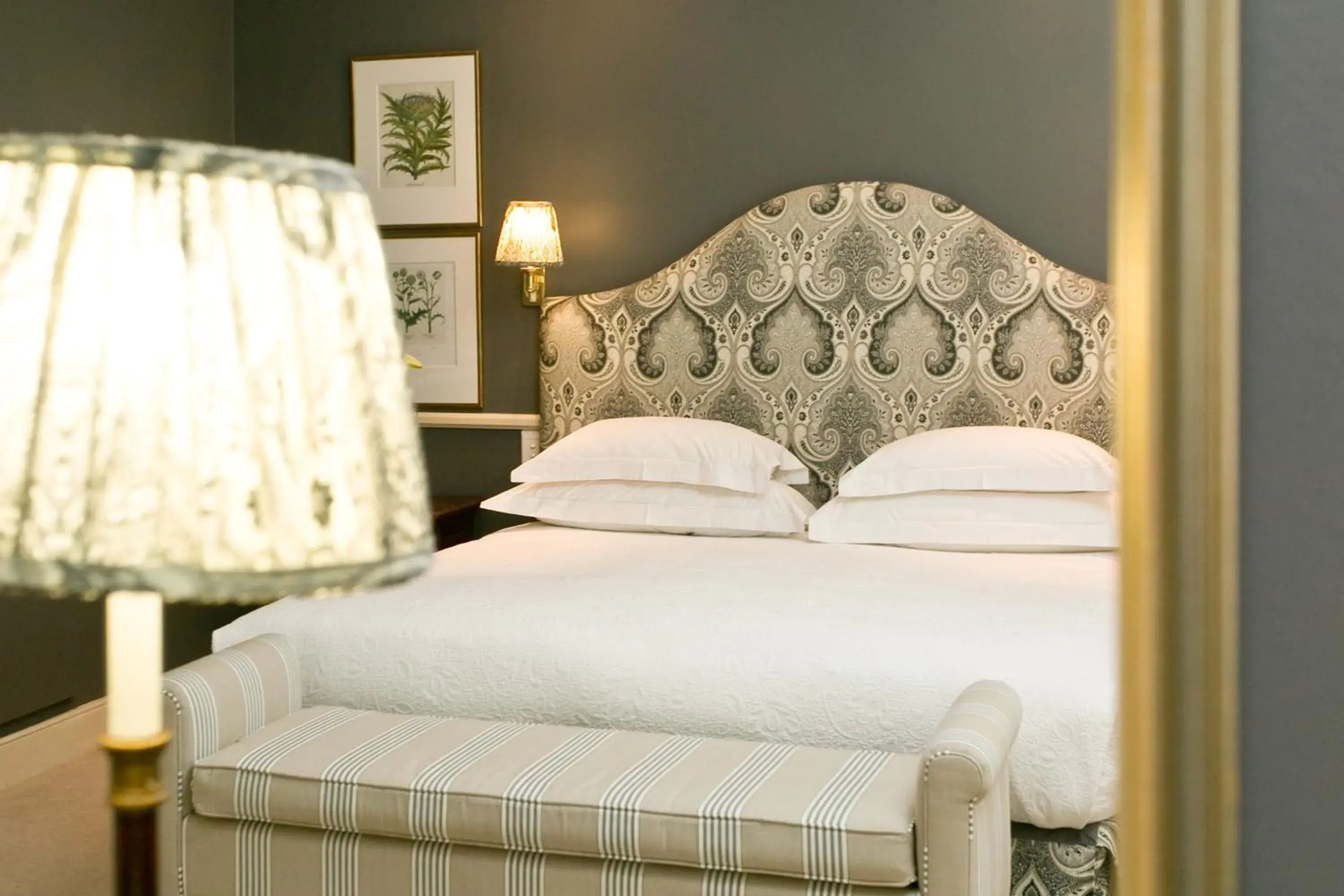 Decorative detail, Bed in Rosenhof Boutique Hotel