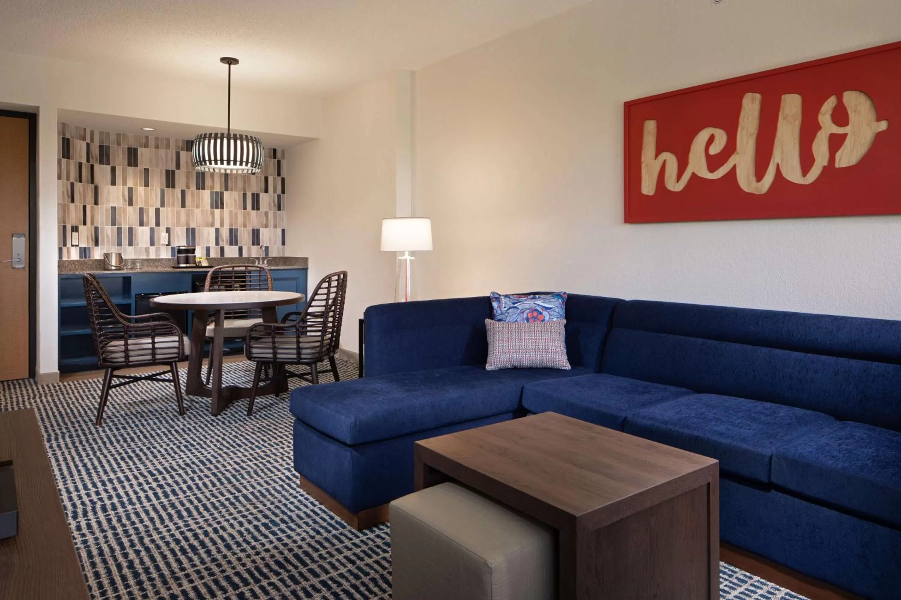 Living room in DoubleTree Suites by Hilton Orlando at Disney Springs
