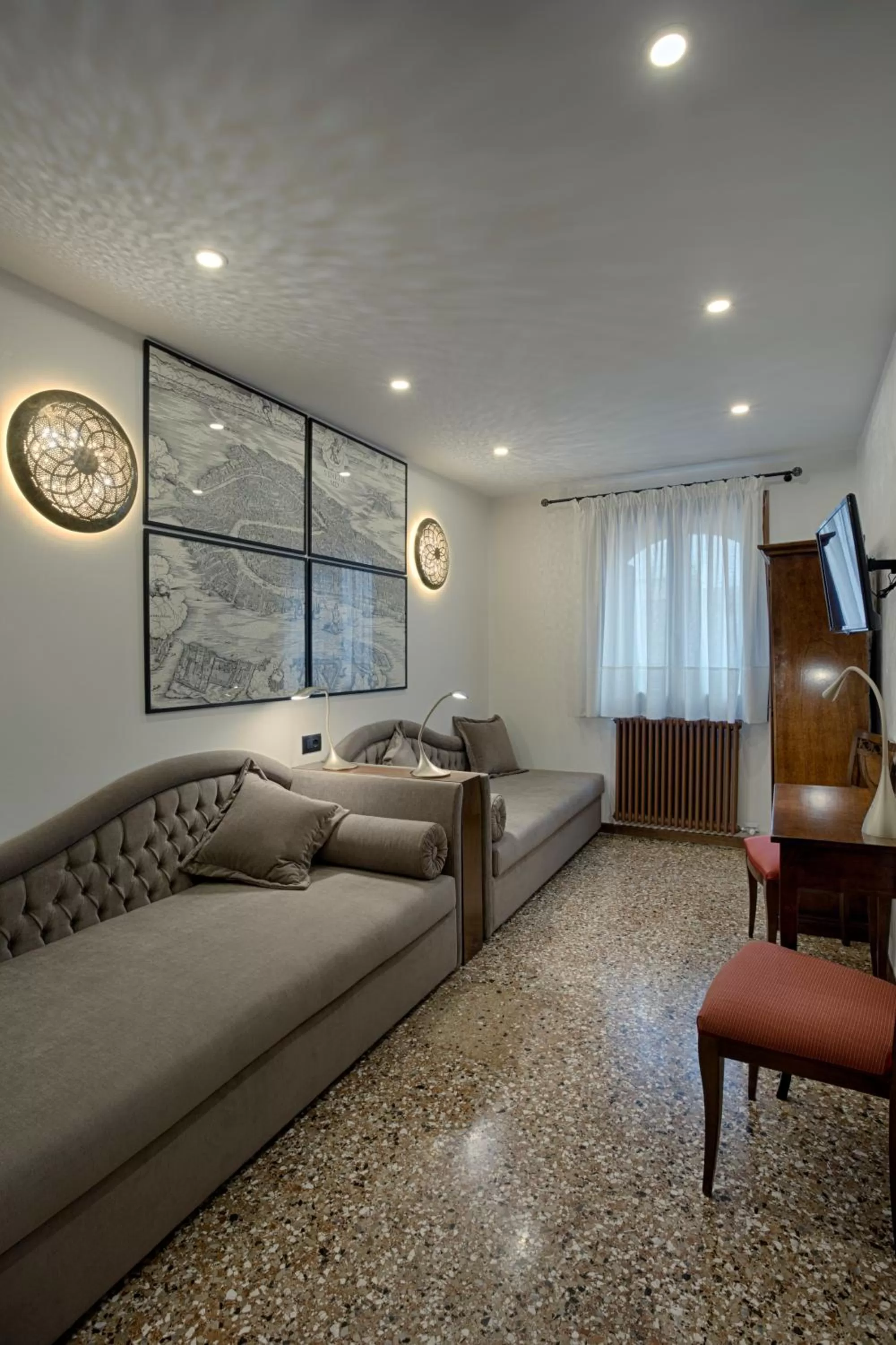 Seating area, Bed in Hotel Guerrato