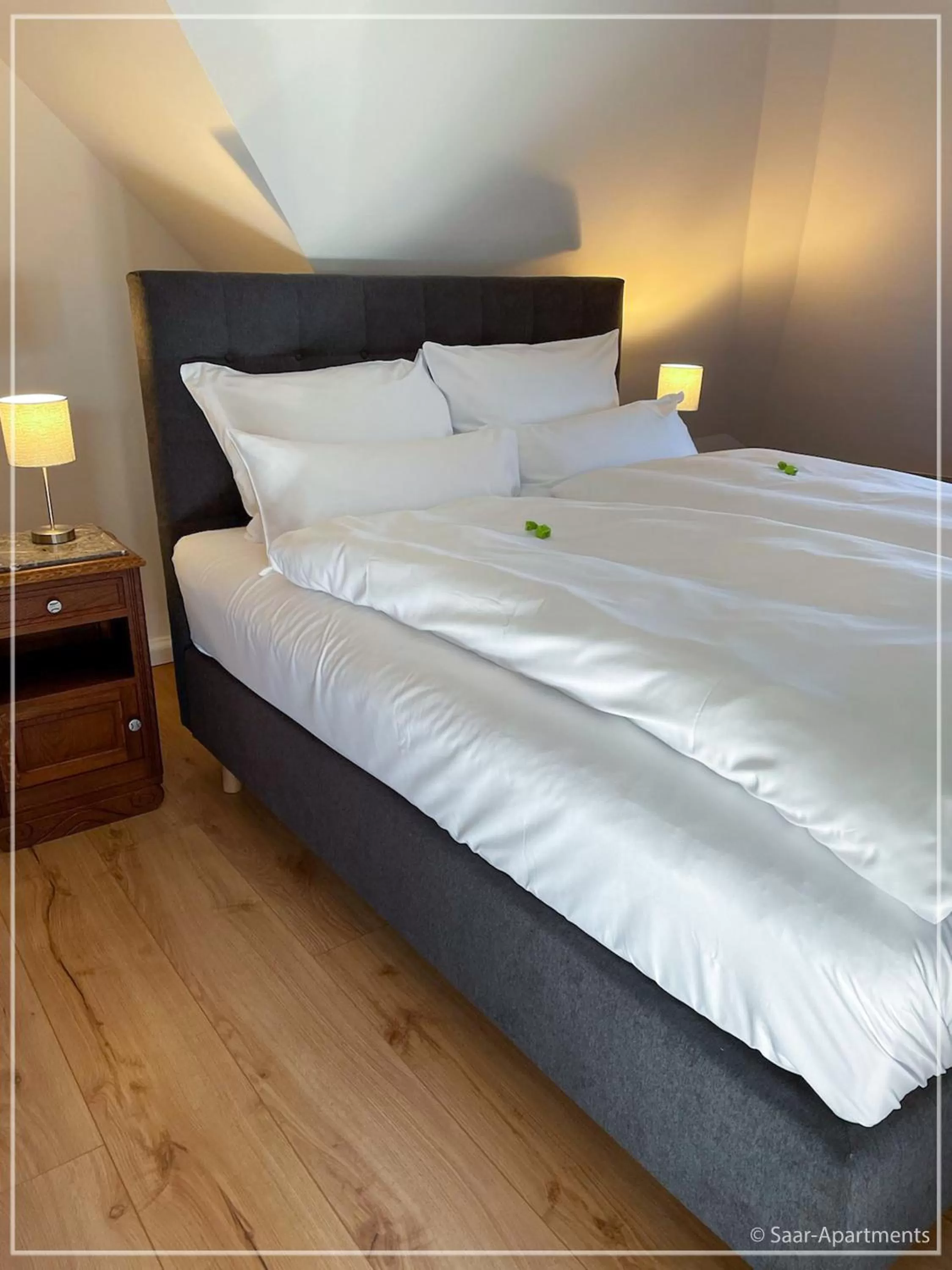 Bed in Saar-Apartments