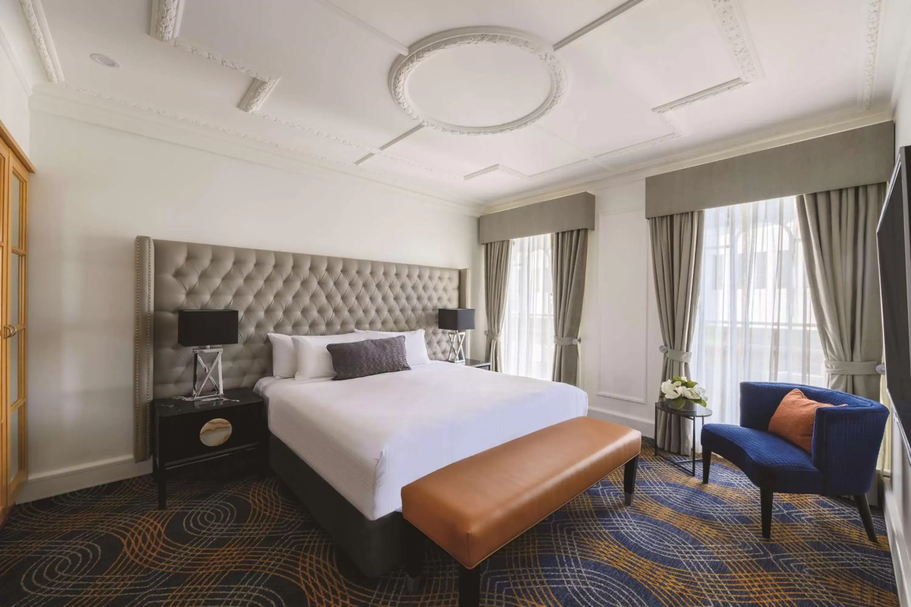 Bedroom in The Savoy Hotel on Little Collins Melbourne