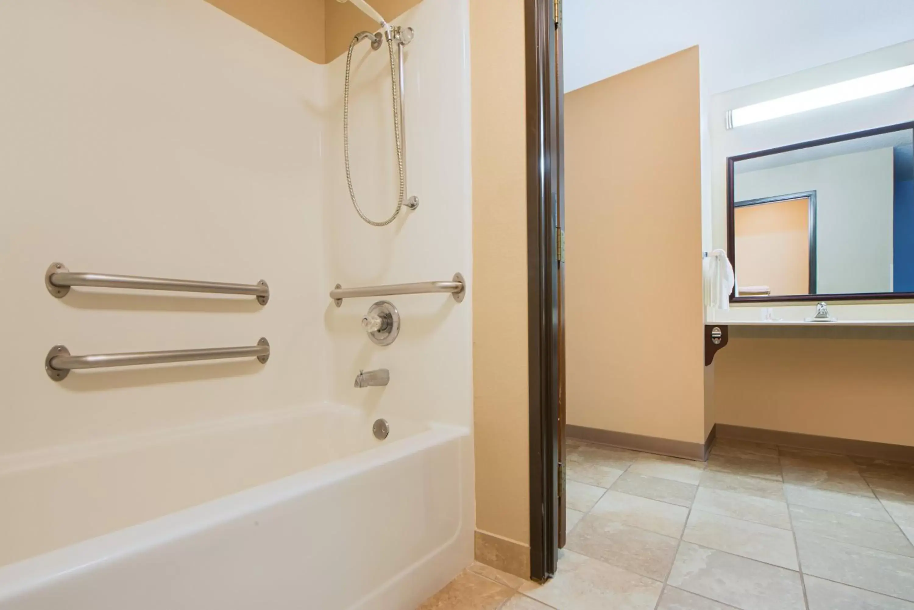 Bathroom in Super 8 by Wyndham Fairfield