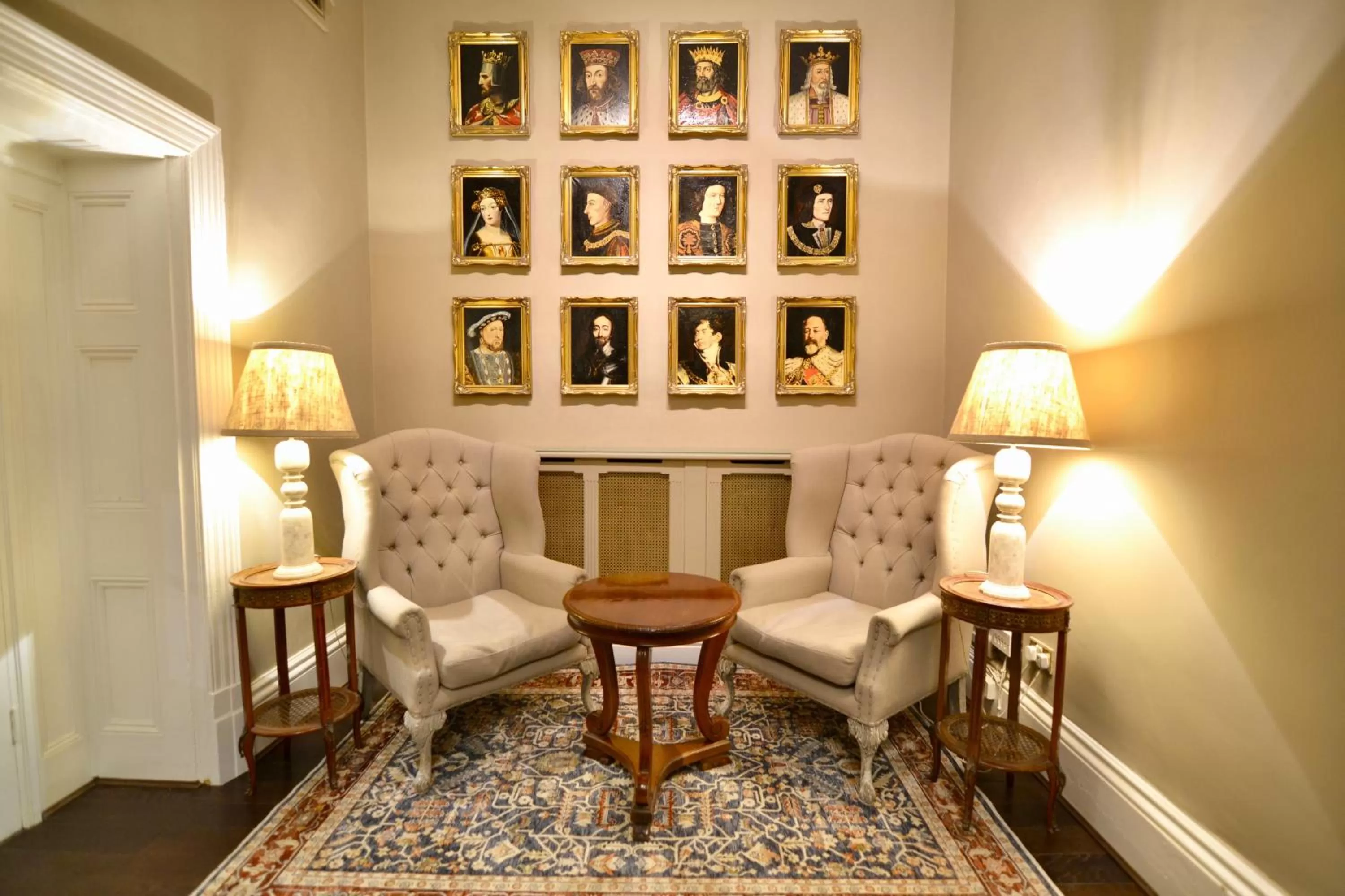 Seating area in Angel and Royal Hotel