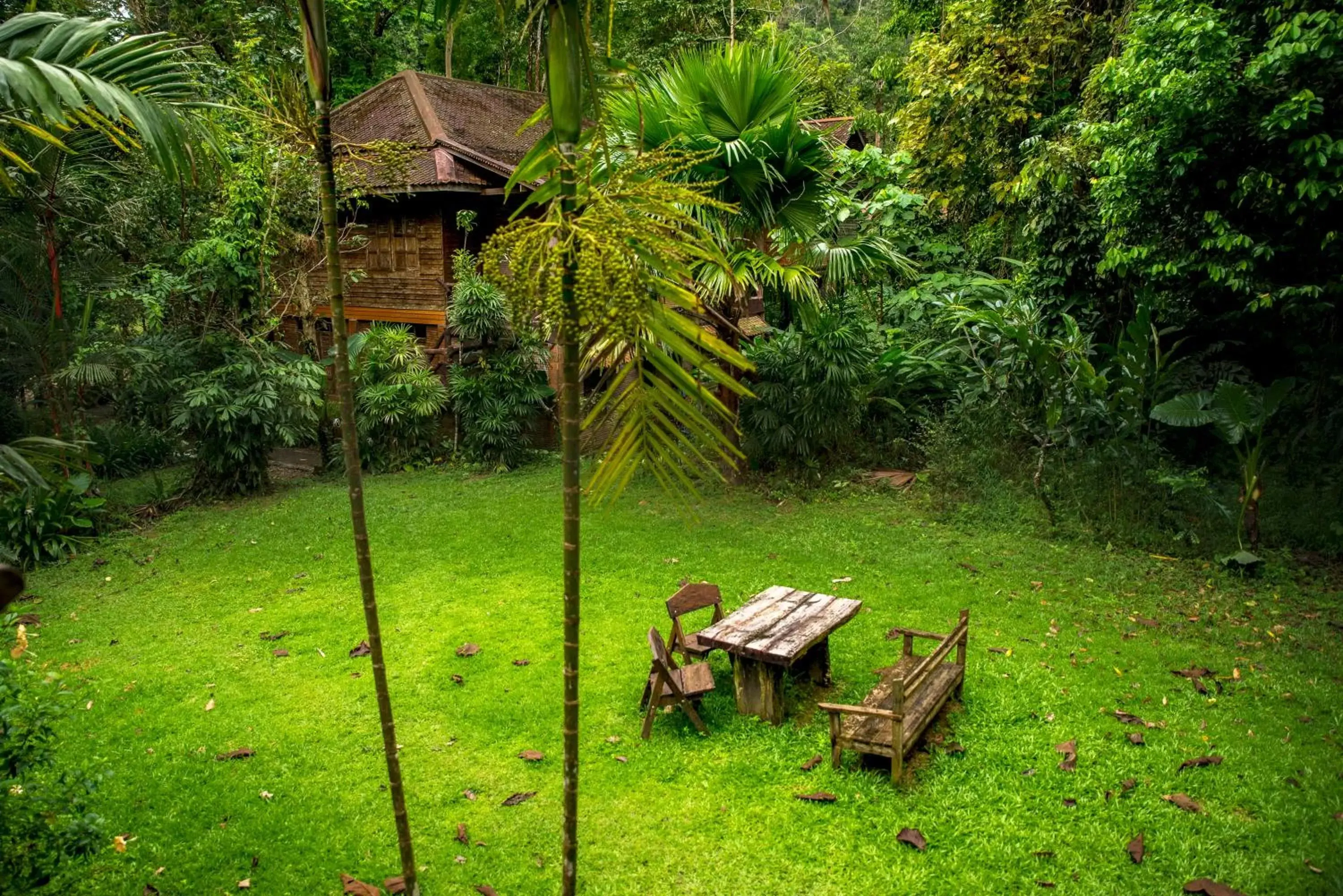 Garden in Art's Riverview Lodge