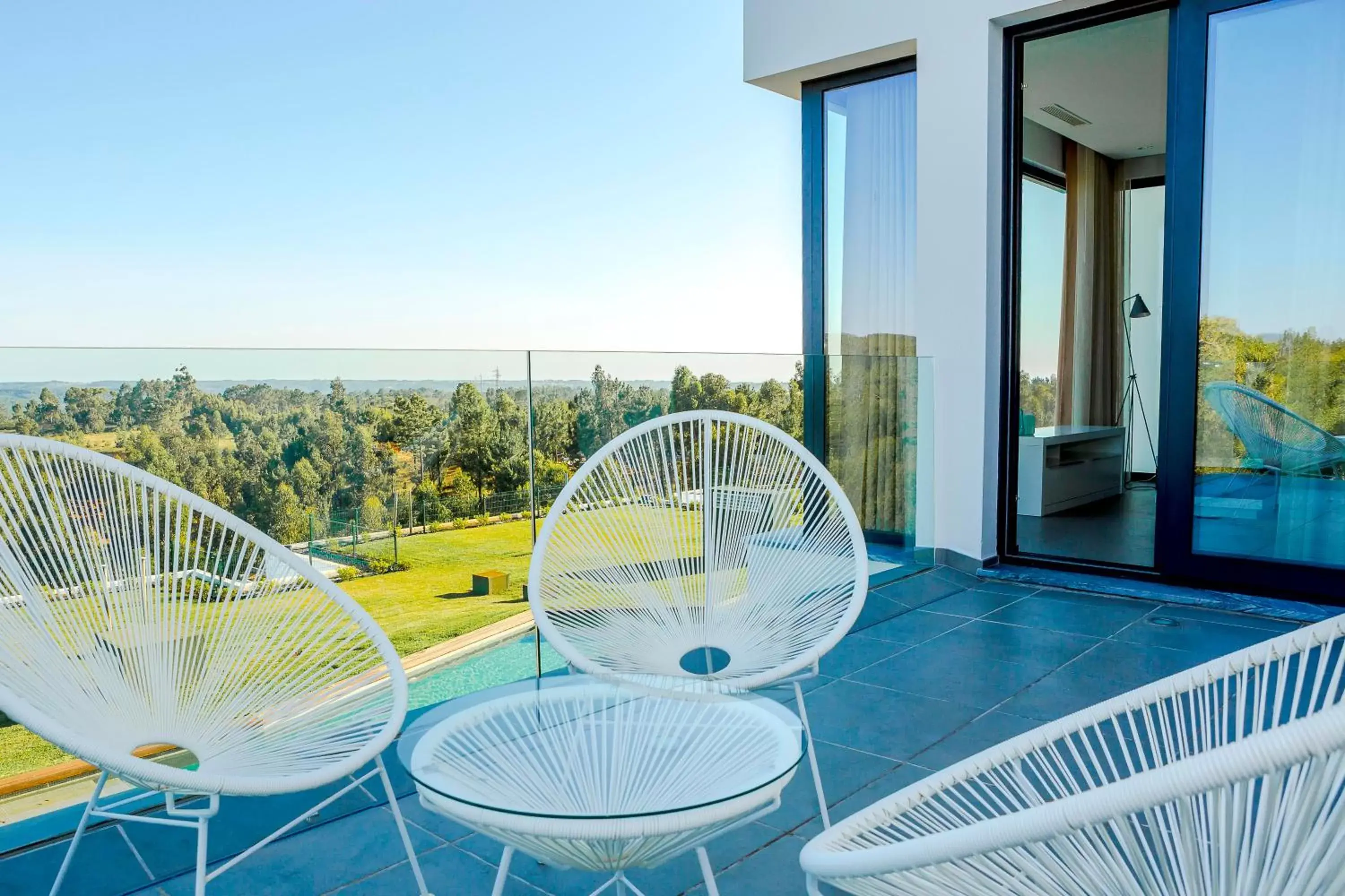 Balcony/Terrace, Swimming Pool in Enigma - Nature & Water Hotel