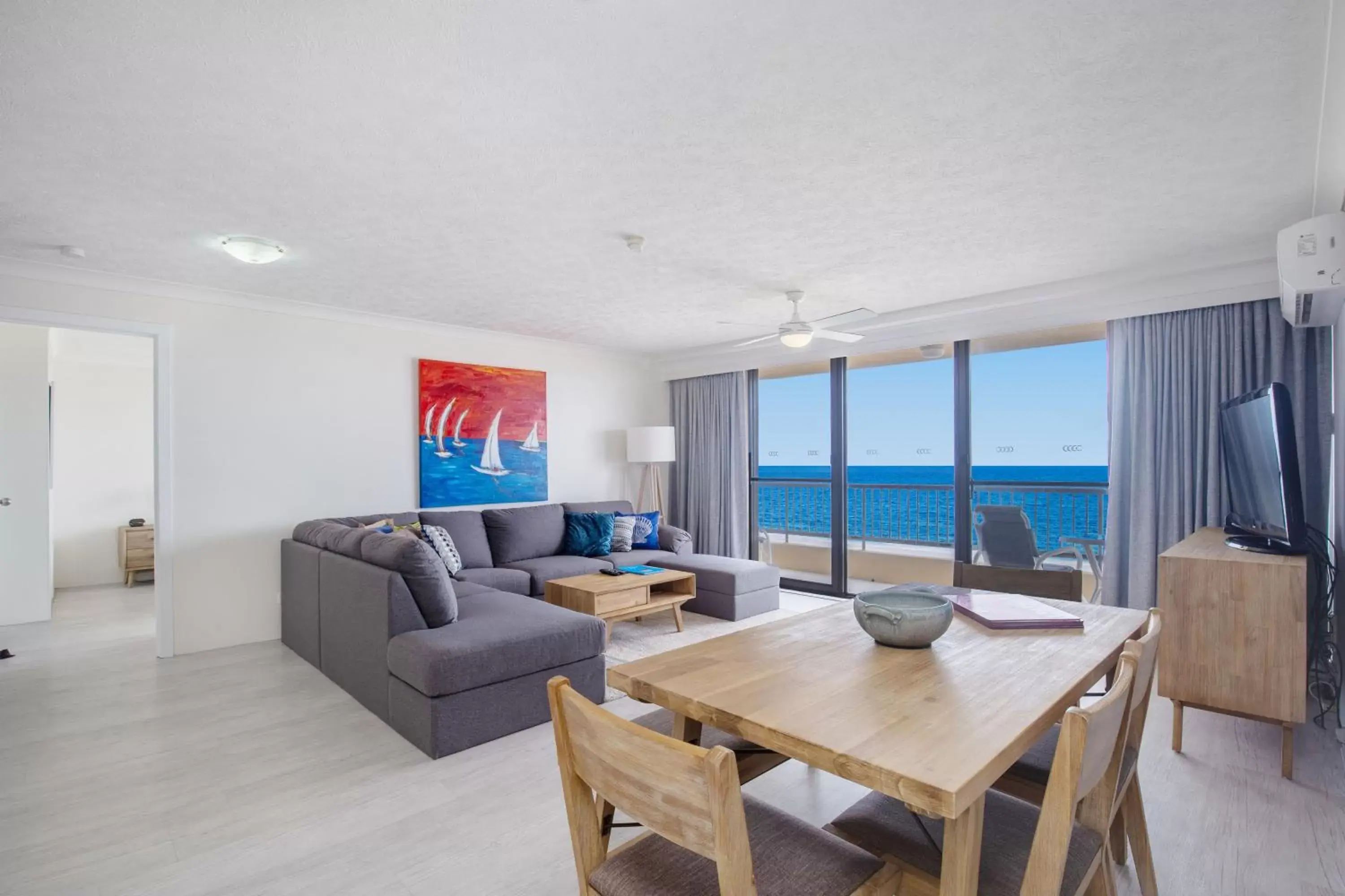 Living room in Pelican Sands Beach Resort