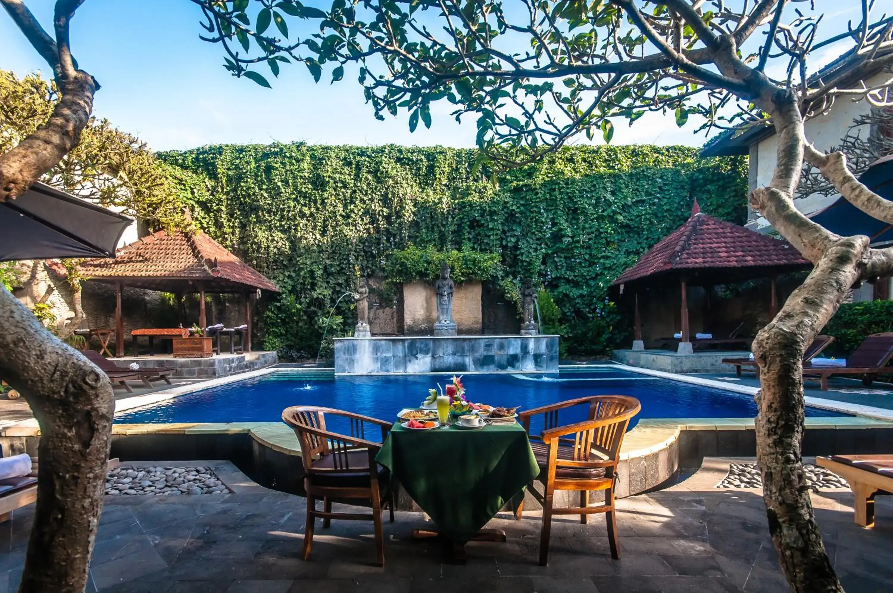 Pool view in Sahadewa Resort & Spa Pool view in Sahadewa Resort & Spa
