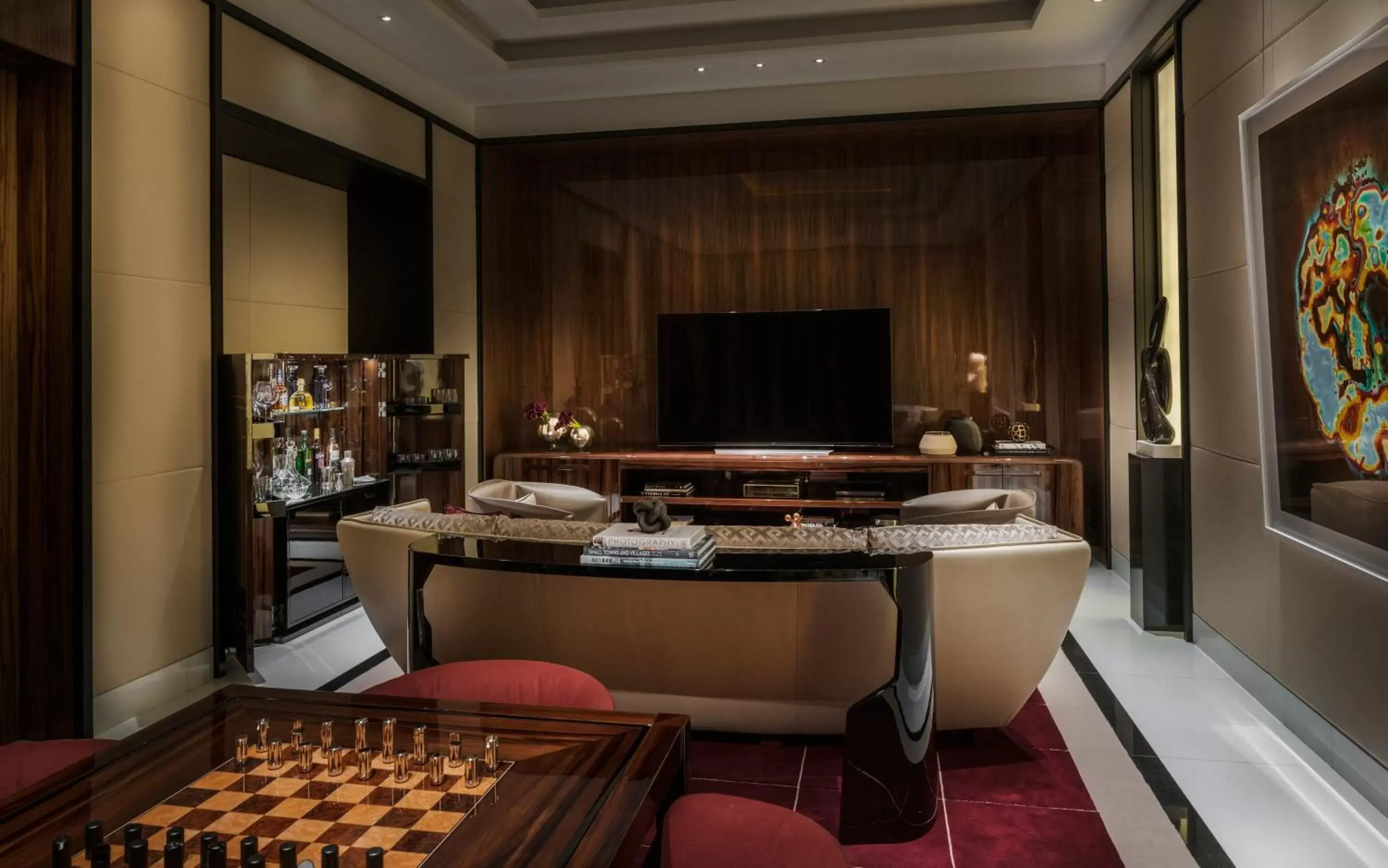 Living room, TV/Entertainment Center in Four Seasons Resort Dubai at Jumeirah Beach