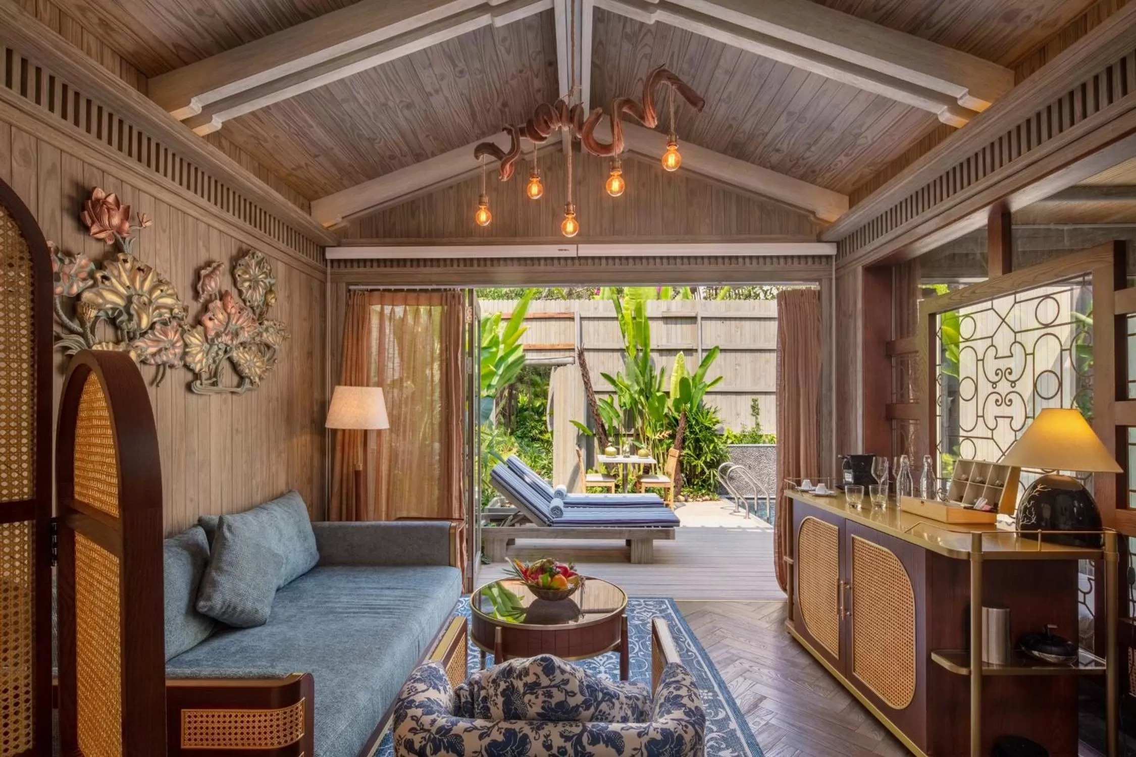 Living room in An Lam Retreats Saigon River