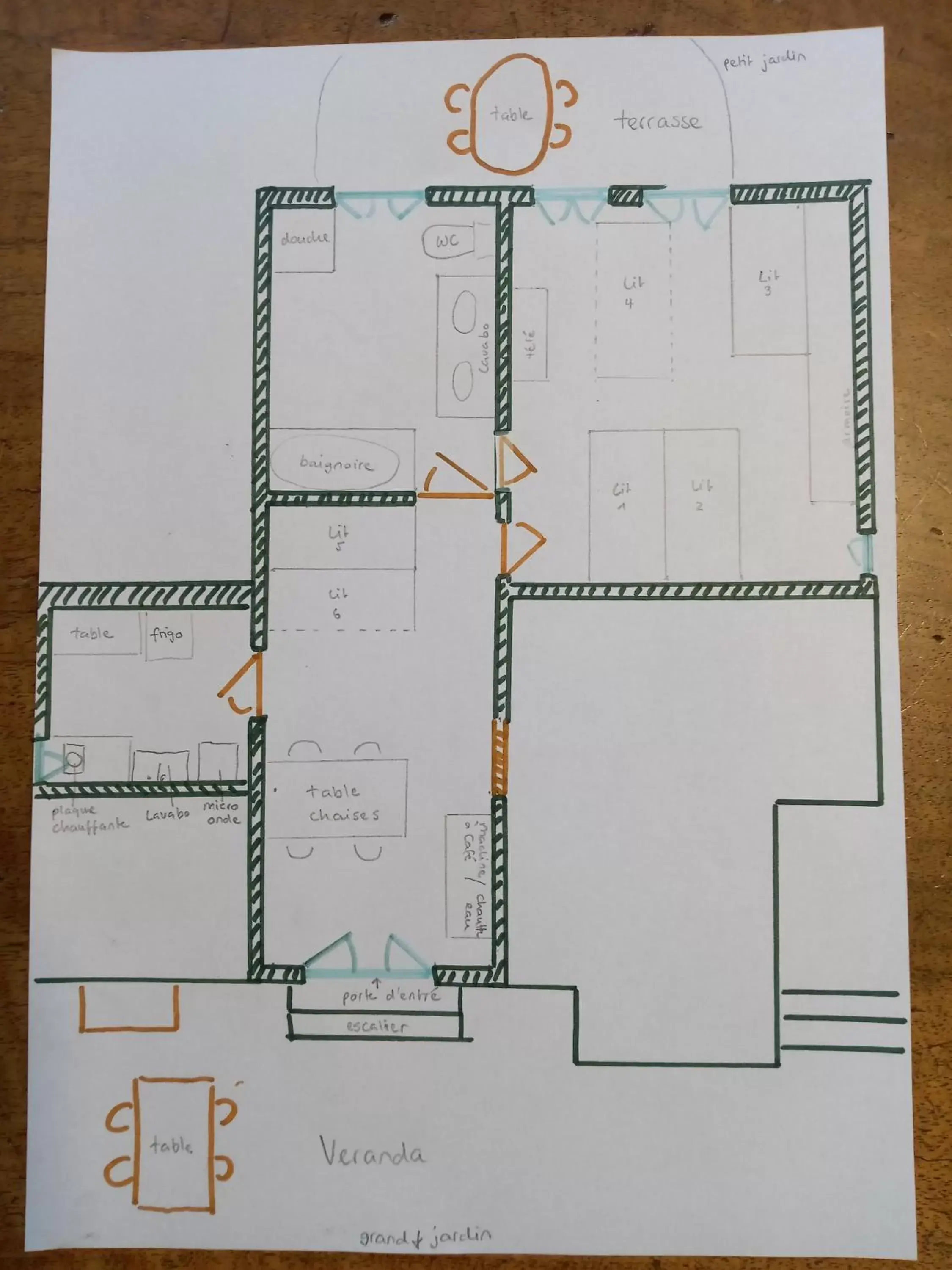 Floor Plan in BnB Chantevent