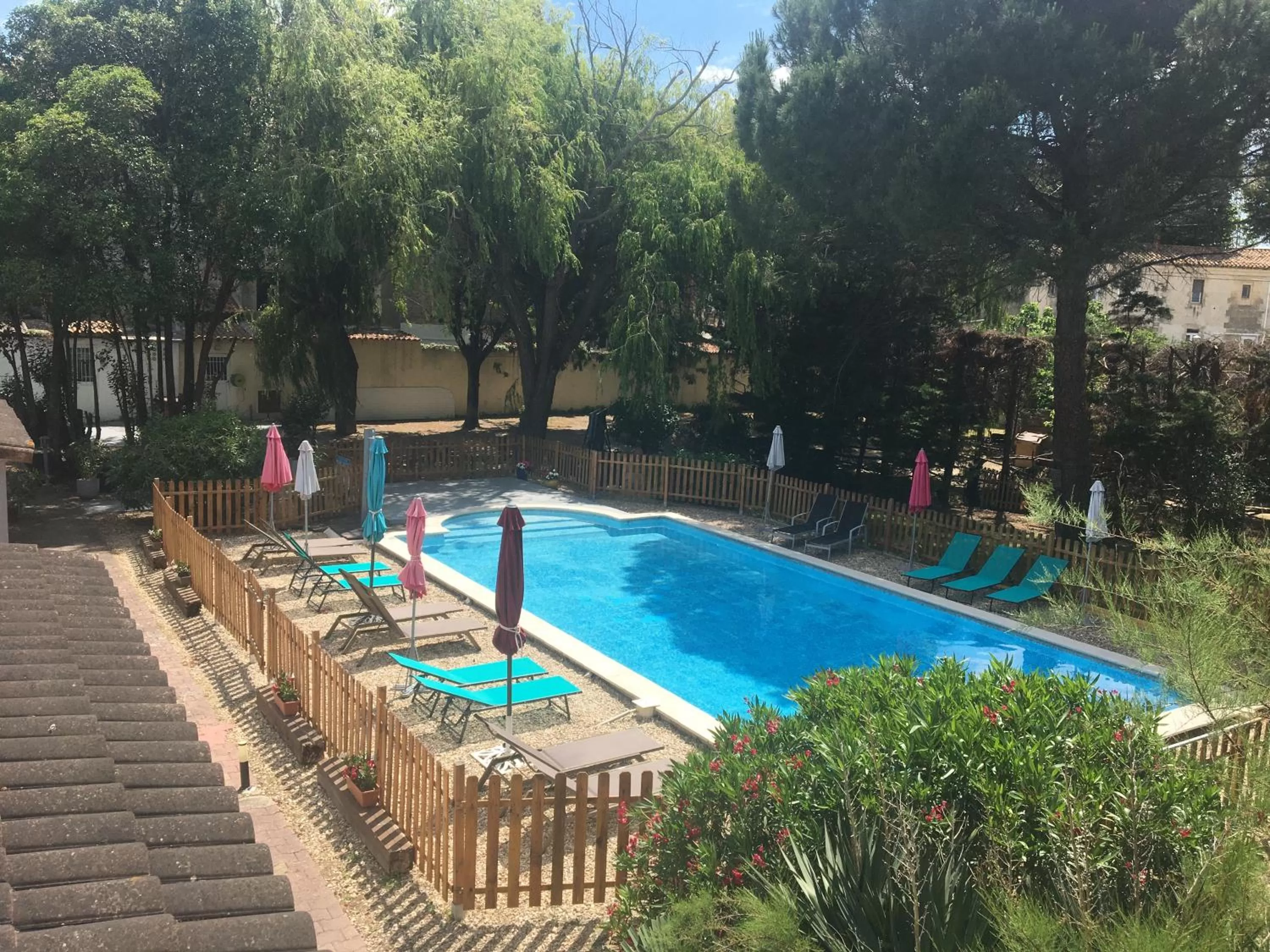 Pool view in Hostellerie De La Source