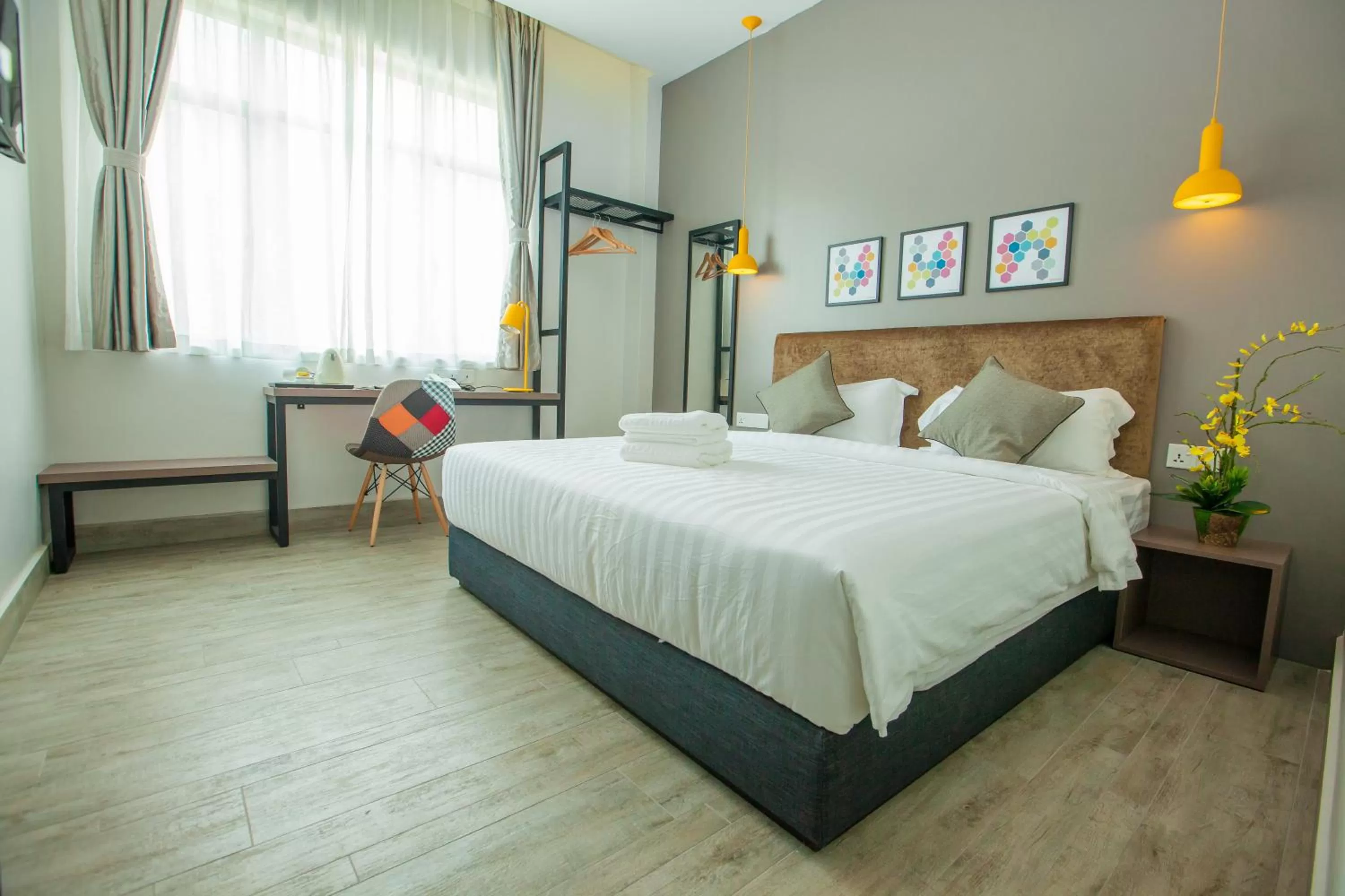 Bed in Bzz Hotel Skudai