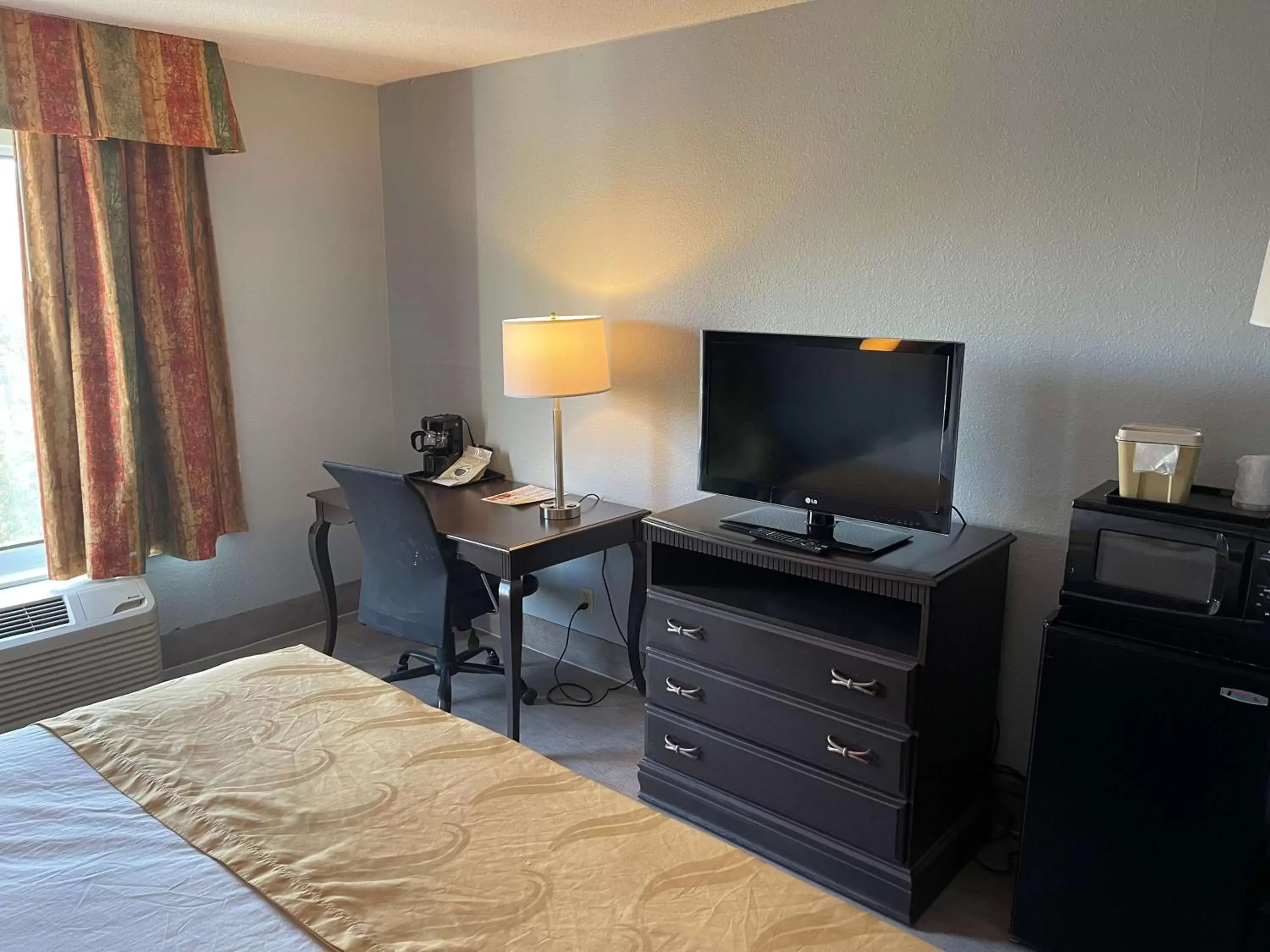 TV and multimedia, TV/Entertainment Center in SureStay Plus Hotel by Best Western Durham Medical Center