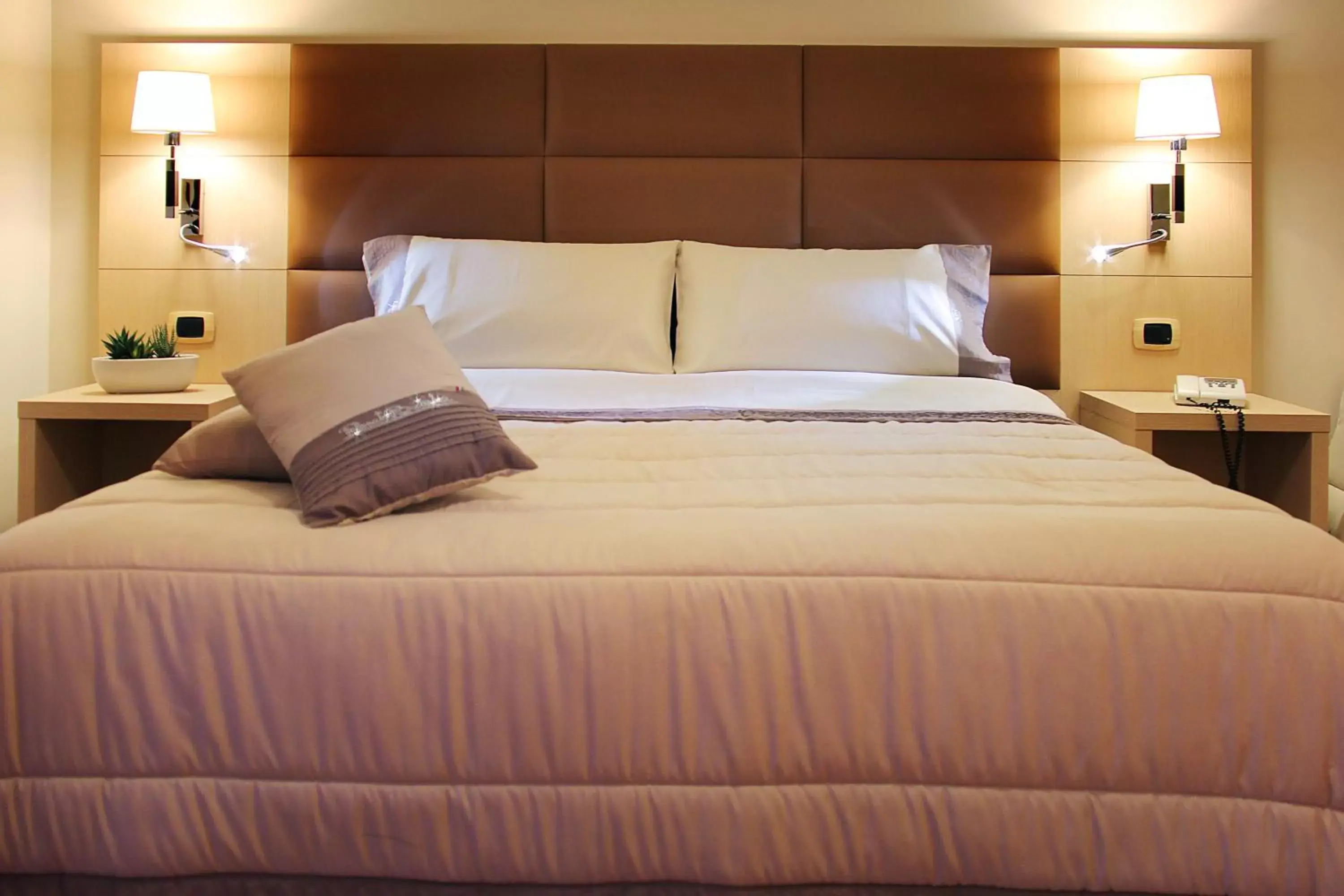Bed in Hotel Ottagono
