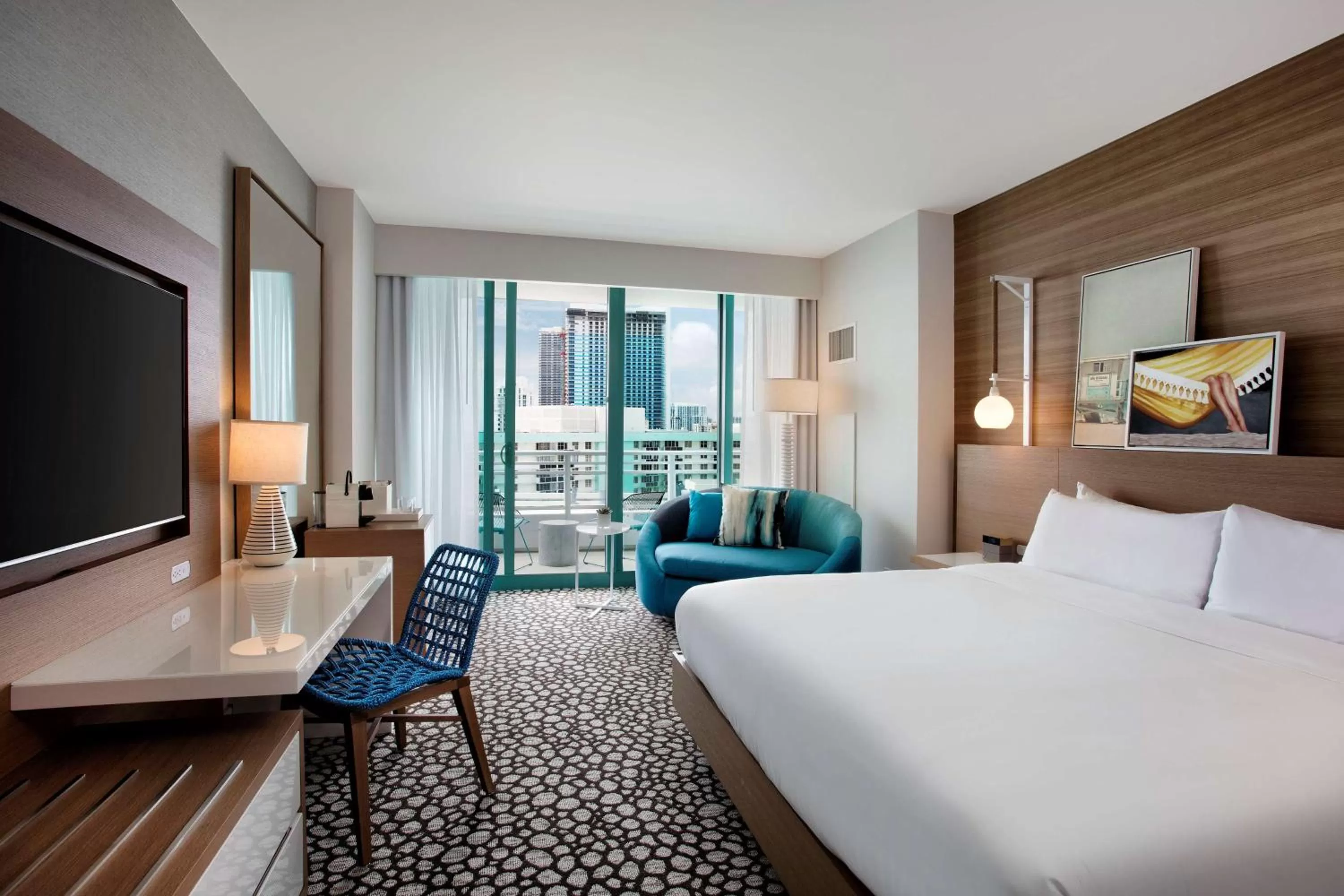 Bed in The Diplomat Beach Resort Hollywood, Curio Collection by Hilton