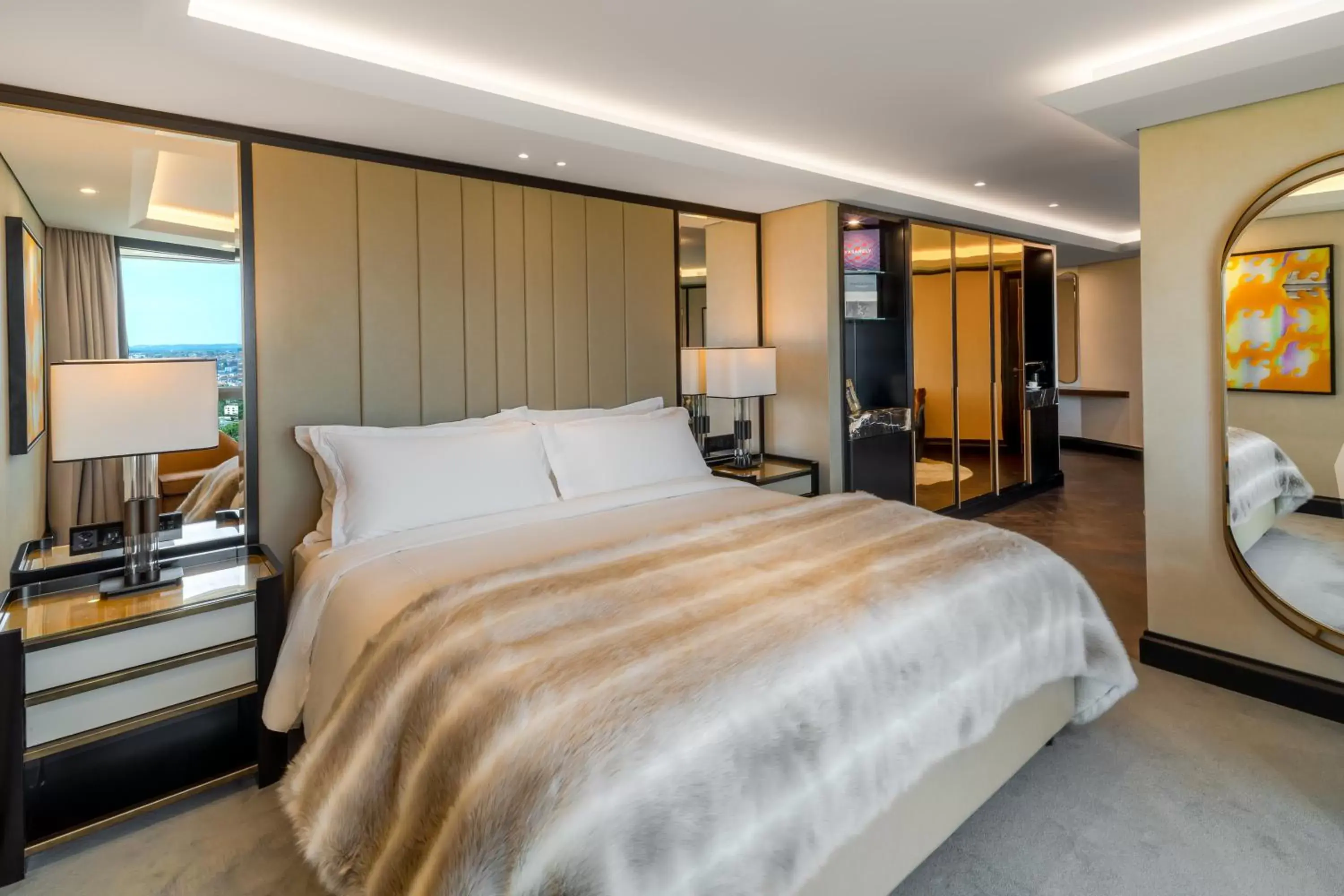 Bedroom, Bed in FIVE Zurich - Luxury City Resort