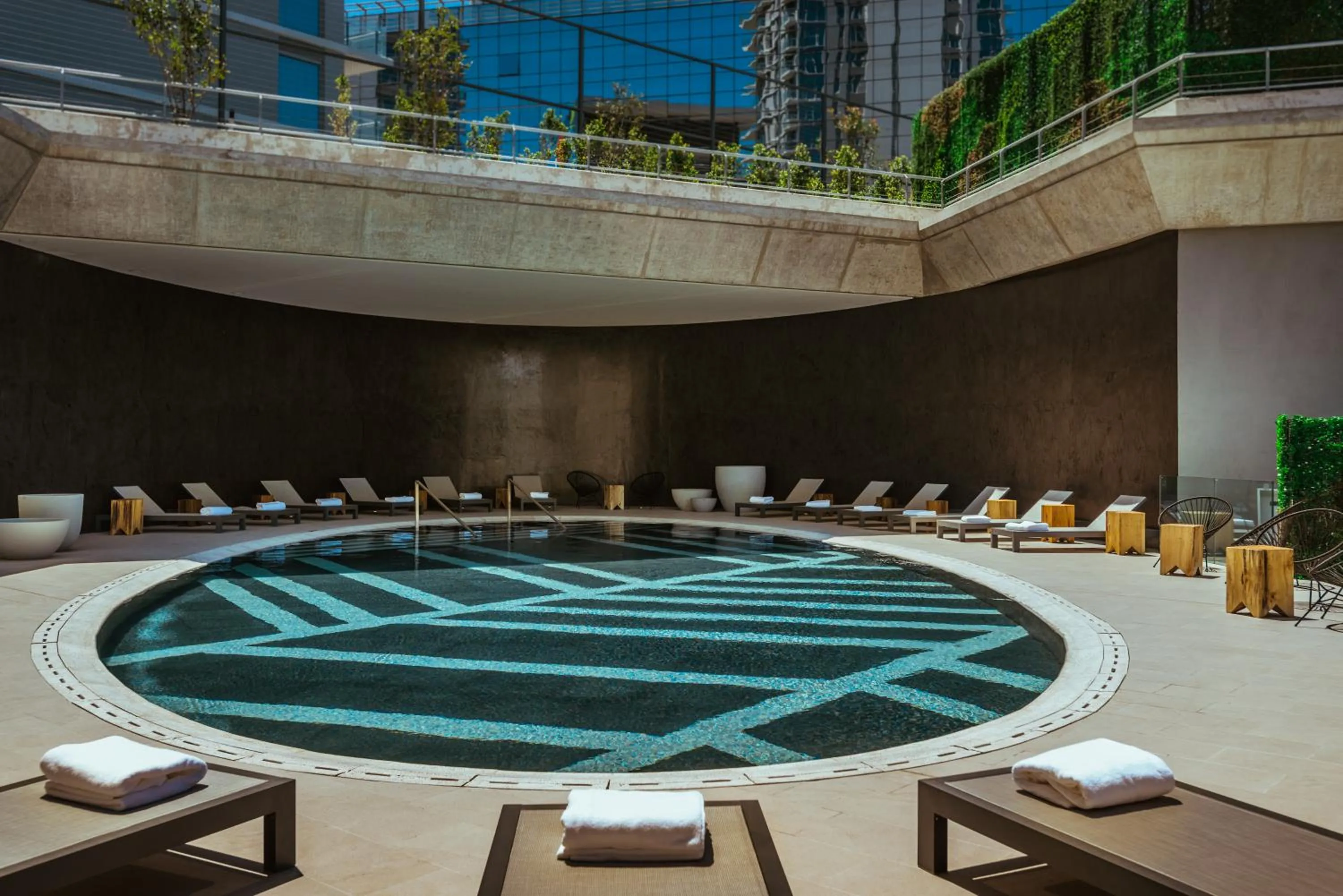 Pool view in SLS Buenos Aires Puerto Madero