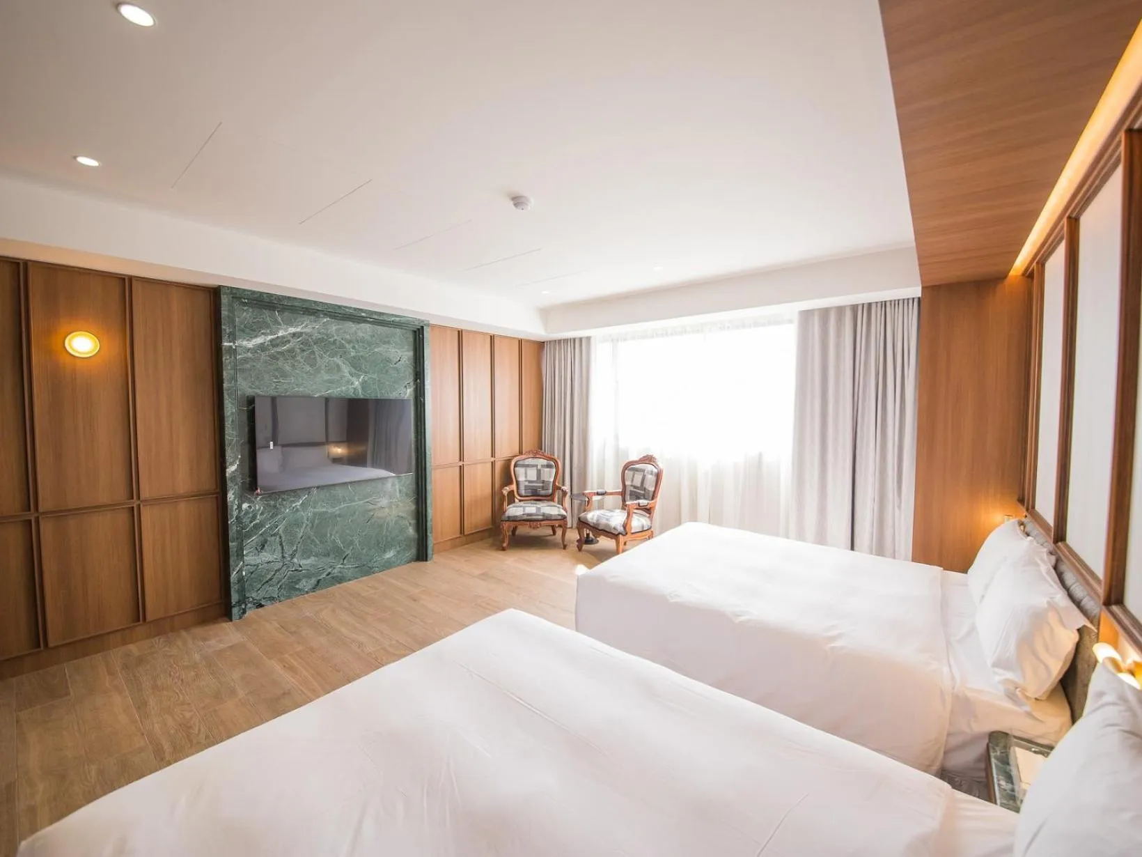 Bed in Hôtel de Ľeau